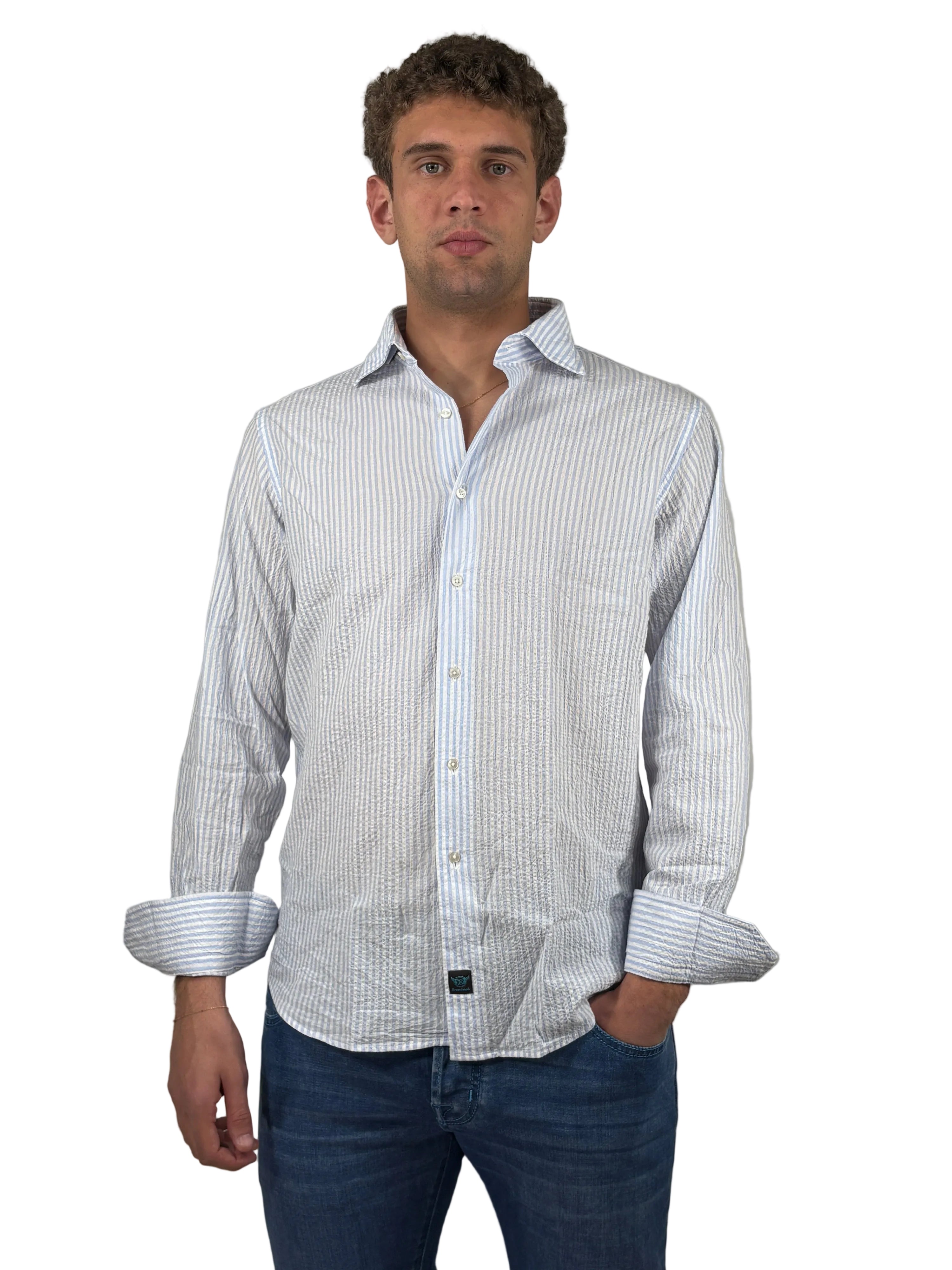 BROUBACK - CAMICIA A RIGHE SEERSUCKER