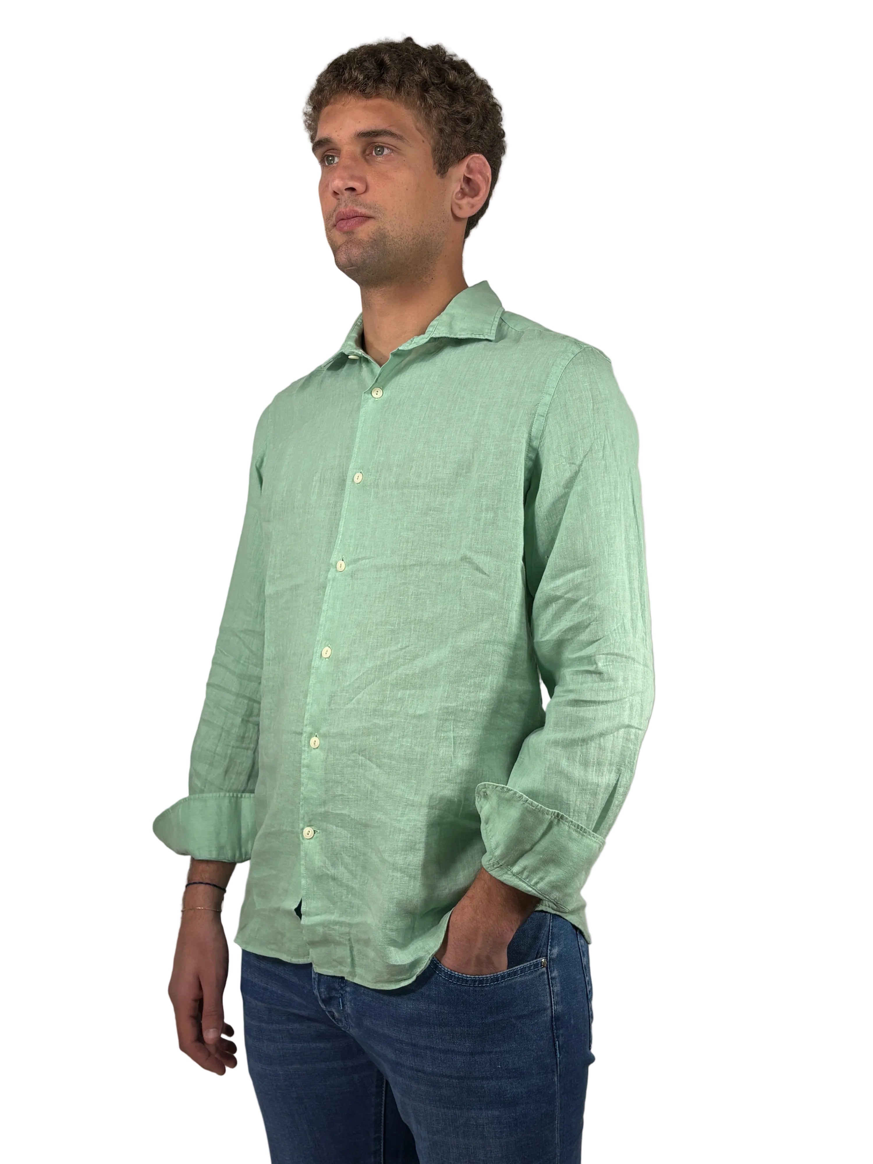 MC2 SAINT BARTH - CAMICIA PAMPLONA IN LINO