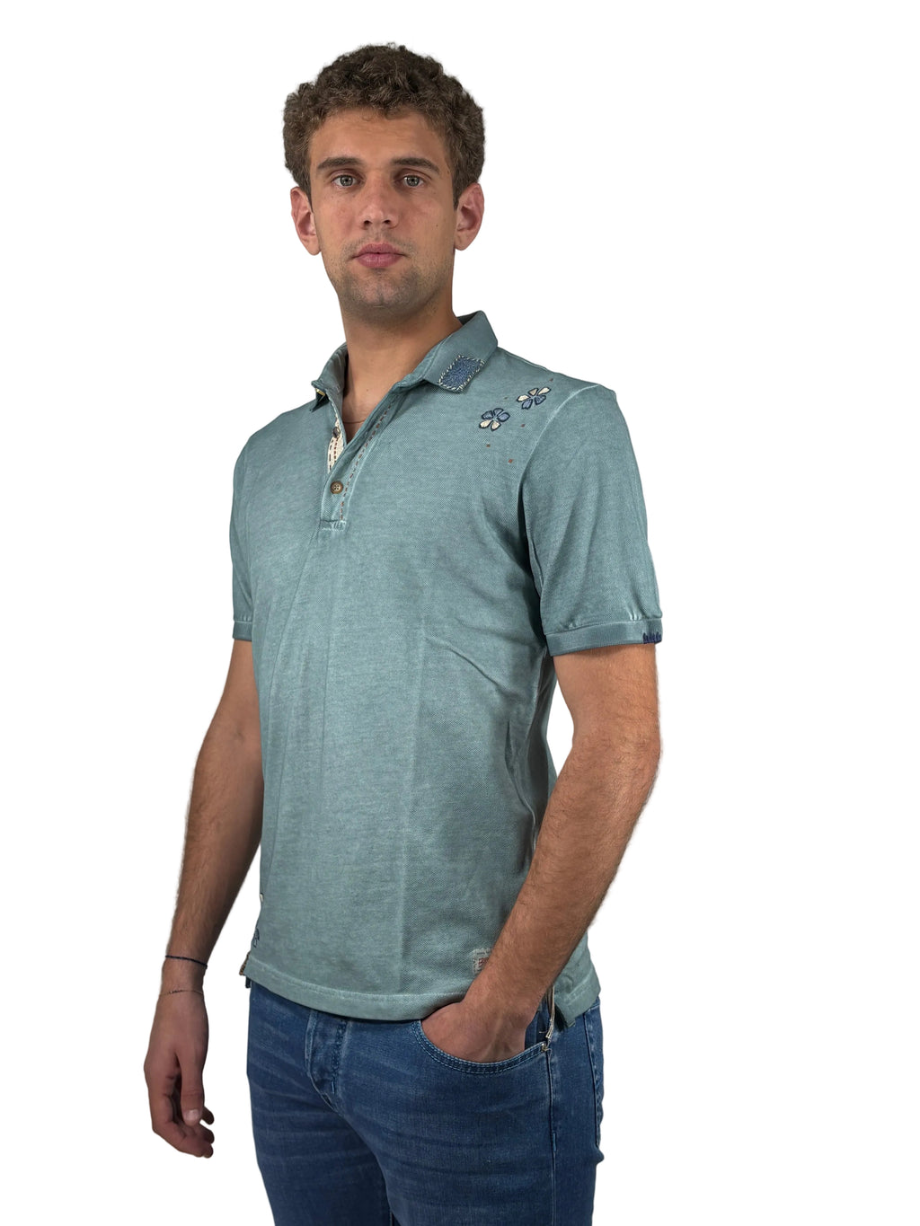 BOB - POLO IN PIQUET CON PATCH