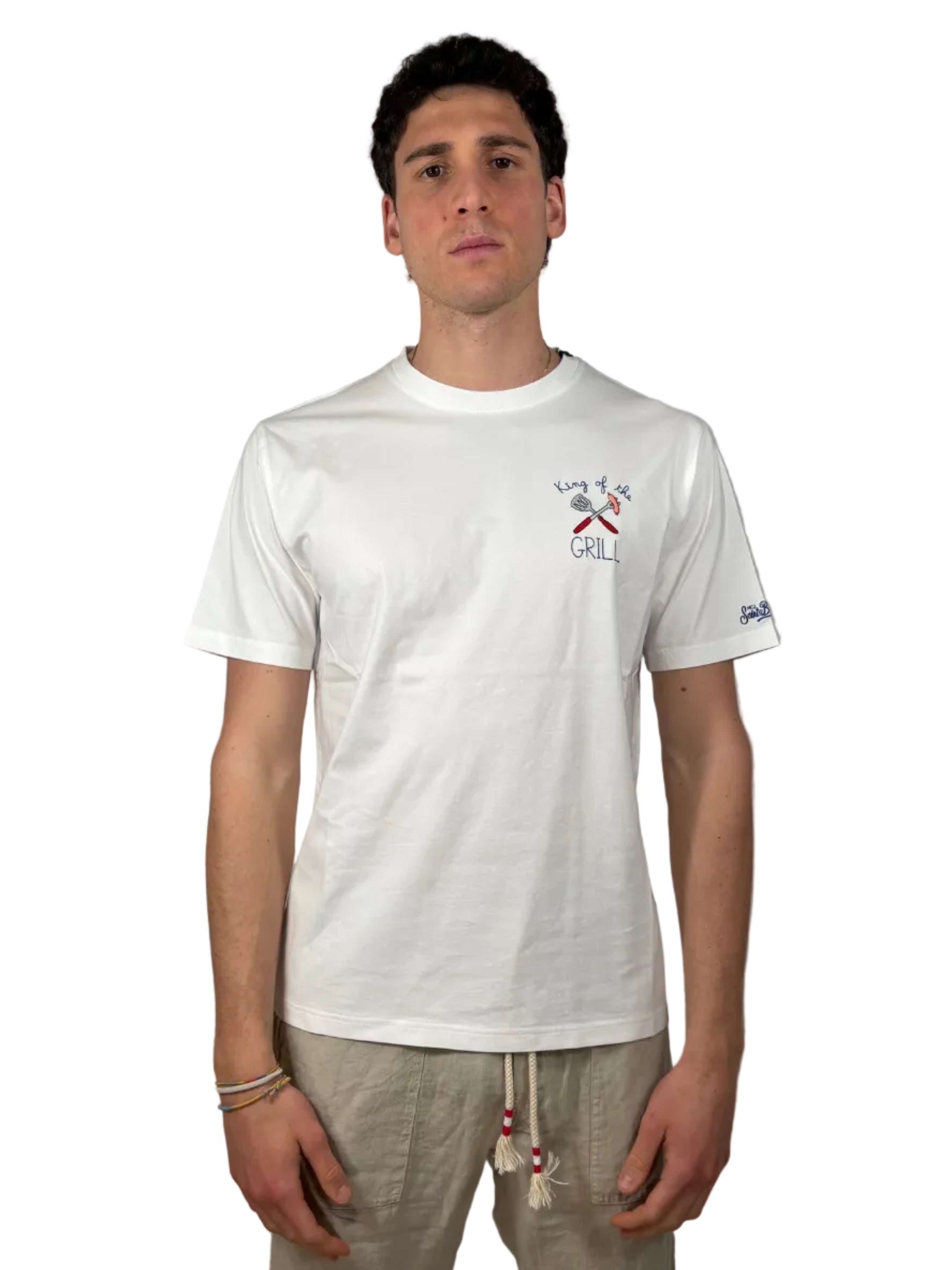 MC2 SAINT BARTH - T-SHIRT PORTOFINO "KING OF THE GRILL"