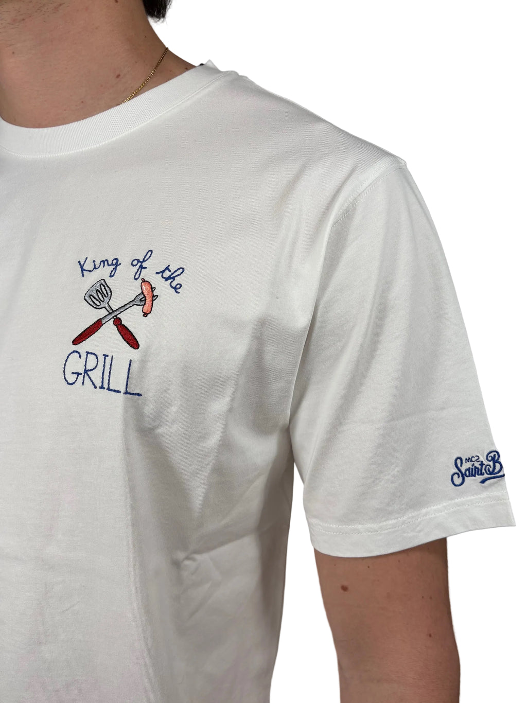 MC2 SAINT BARTH - T-SHIRT PORTOFINO "KING OF THE GRILL"