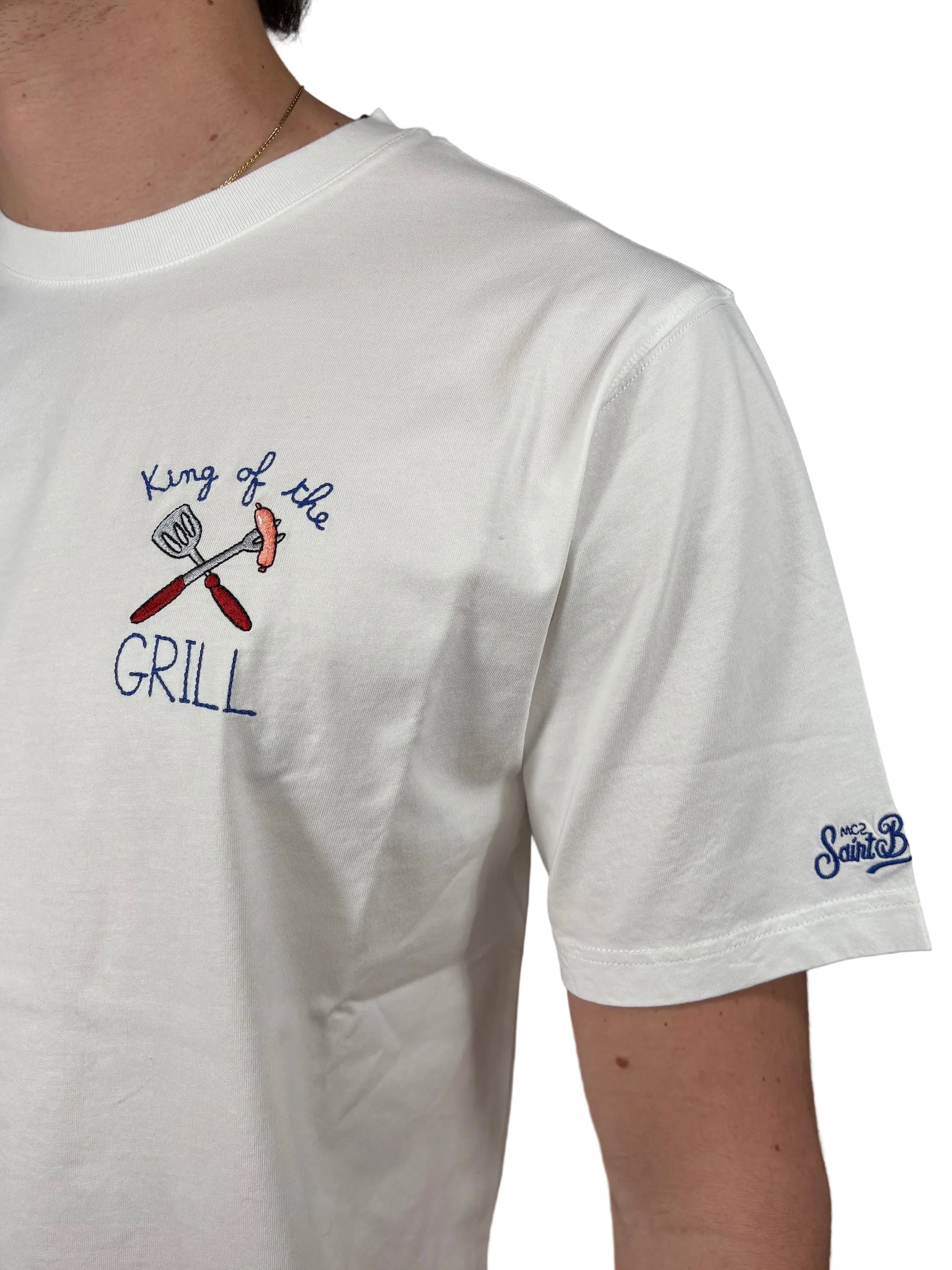 MC2 SAINT BARTH - T-SHIRT PORTOFINO "KING OF THE GRILL"
