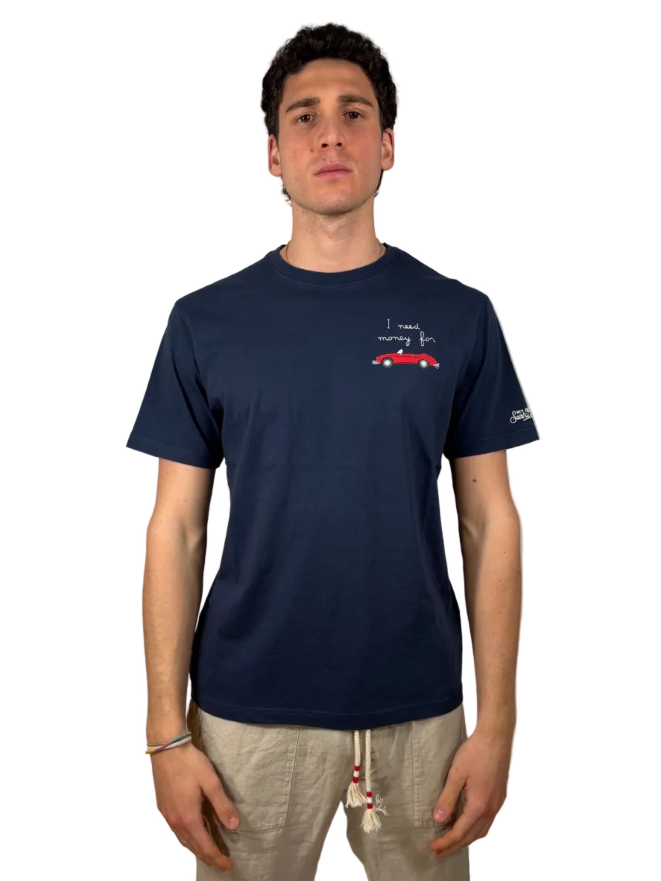MC2 SAINT BARTH - T-SHIRT PORTOFINO "I NEED MONEY FOR"