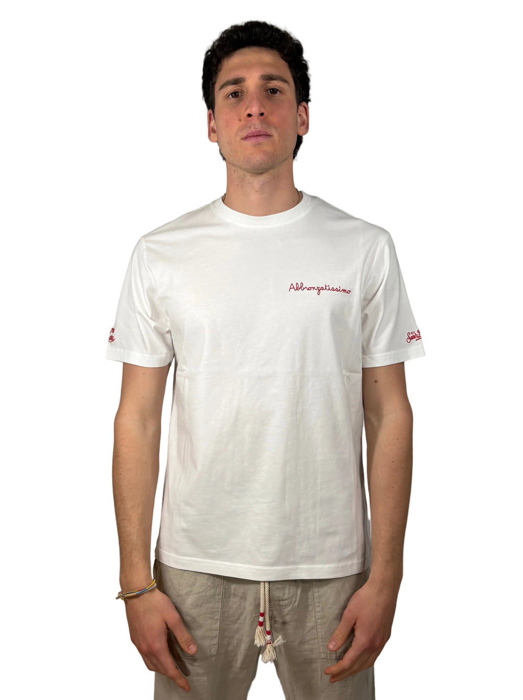 MC2 SAINT BARTH - T-SHIRT PORTOFINO "ABBRONZATISSIMO"