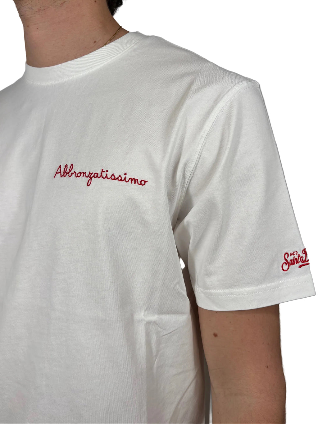 MC2 SAINT BARTH - T-SHIRT PORTOFINO "ABBRONZATISSIMO"