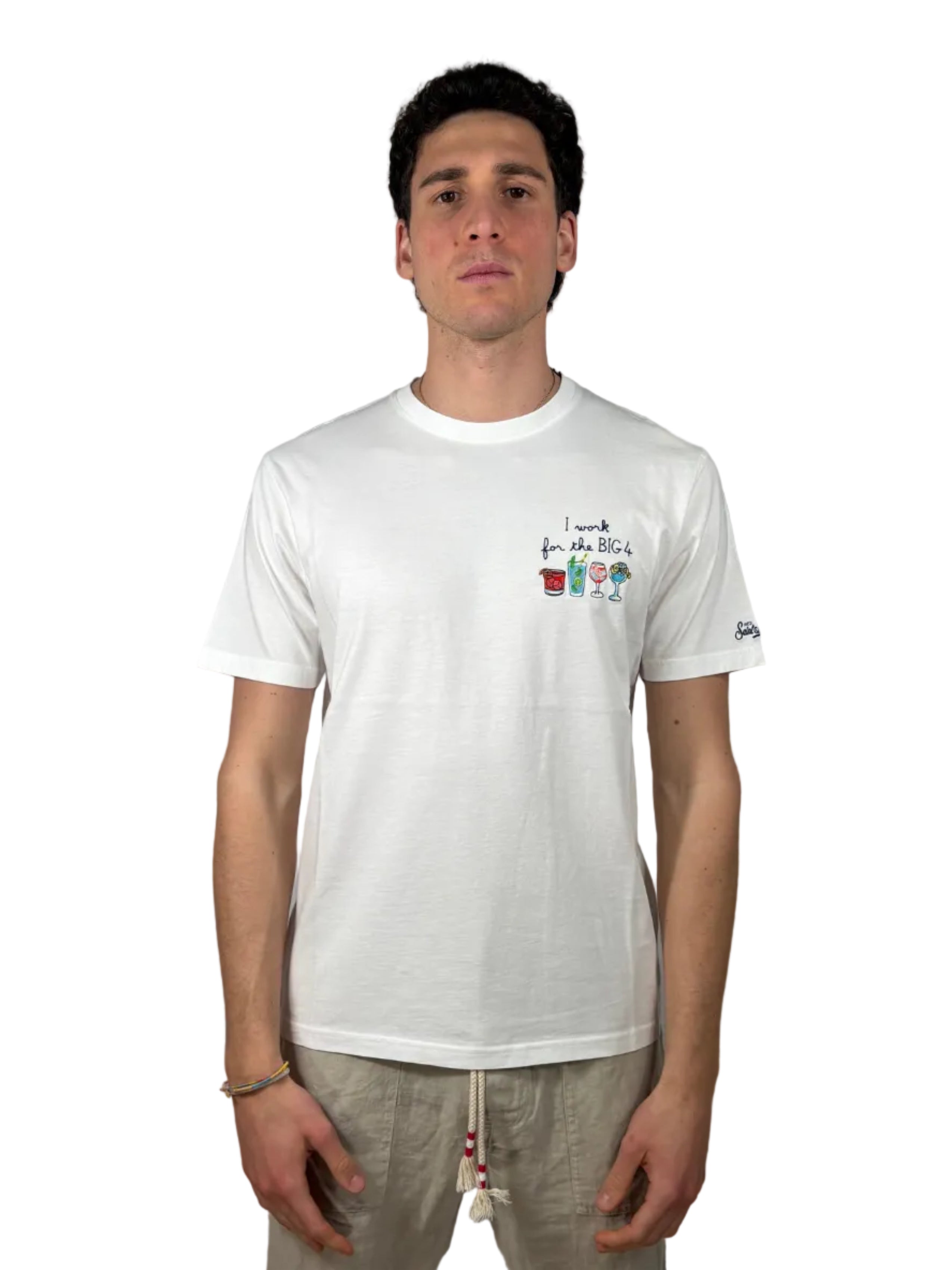 MC2 SAINT BARTH - T-SHIRT PORTOFINO "I WORK FOR THE BIG4"