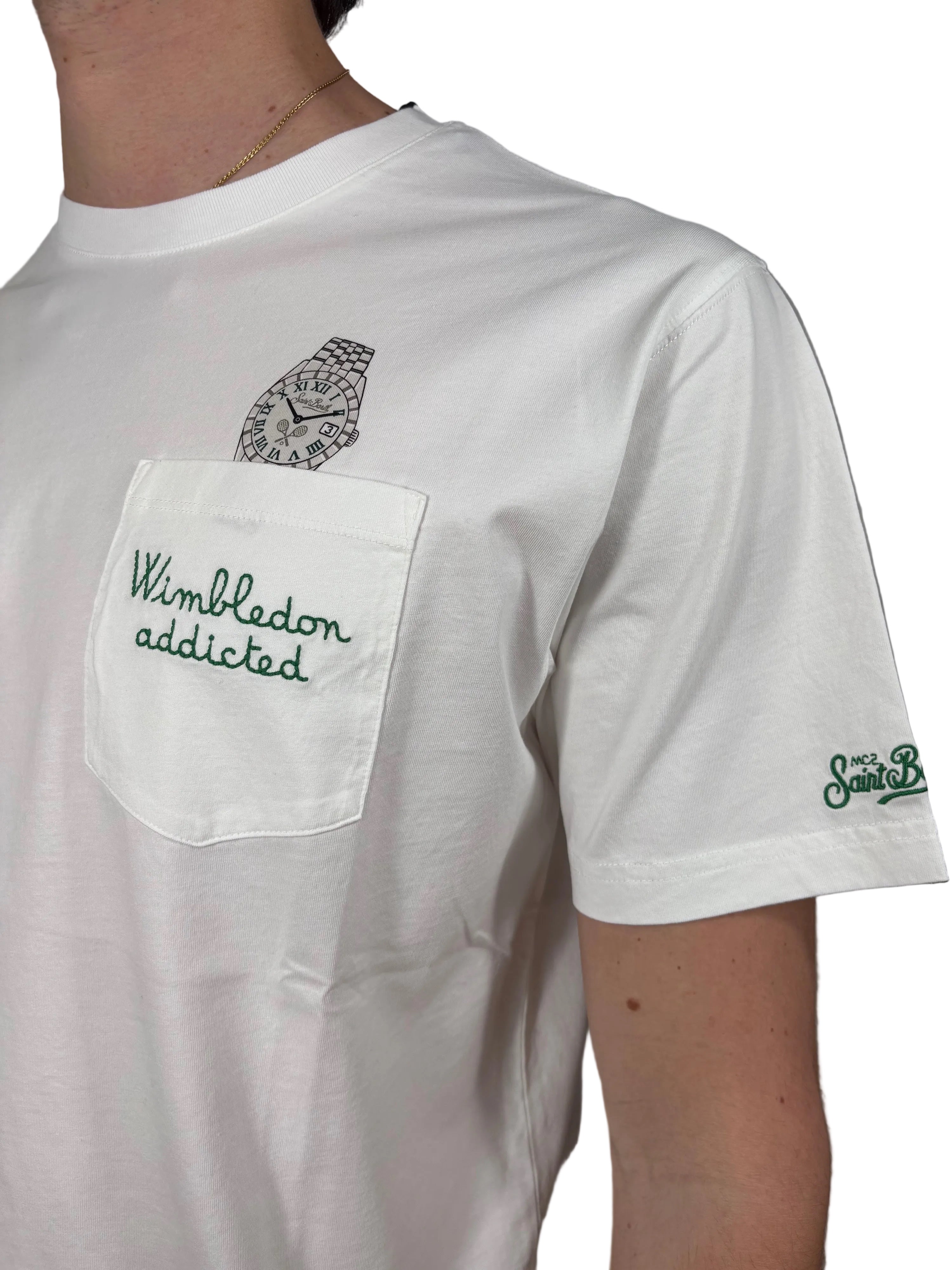 MC2 SAINT BARTH - T-SHIRT AUSTIN "WIMBLEDON ADDICTED"