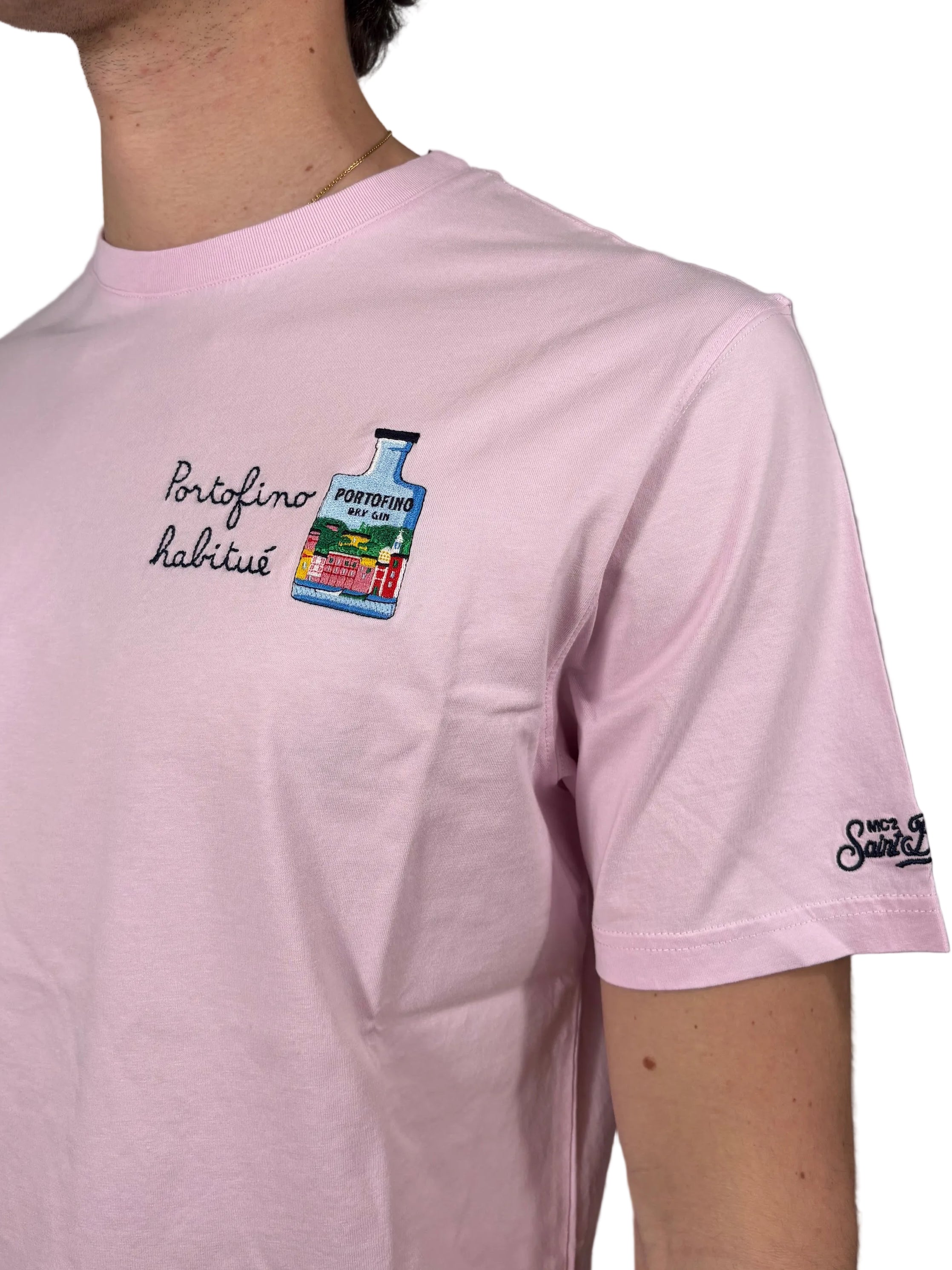 MC2 SAINT BARTH - T-SHIRT PORTOFINO "PORTOFINO HABITUE'"
