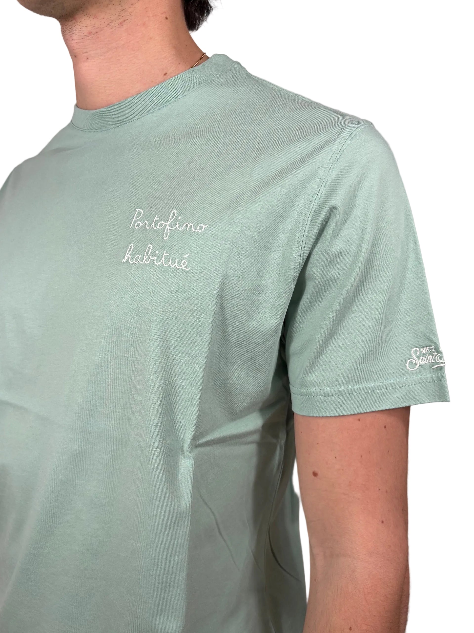 MC2 SAINT BARTH - T-SHIRT PORTOFINO "PORTOFINO HABITUE'"