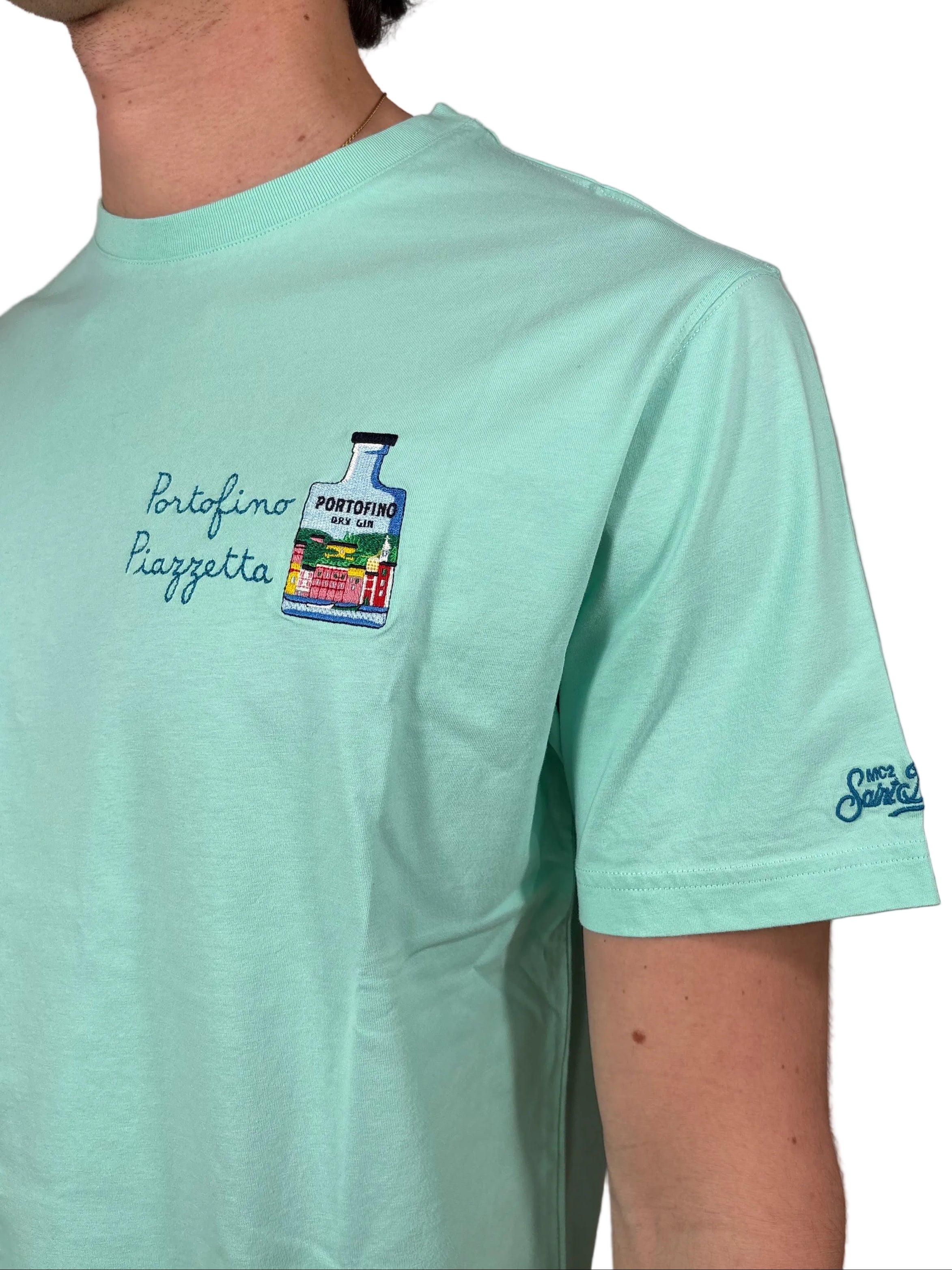 MC2 SAINT BARTH - T-SHIRT PORTOFINO "PORTOFINO PIAZZETTA"