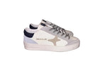 AMA BRAND - SNEAKER AZZURRA/GRIGIA "SLAM" IN PELLE