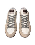 AMA BRAND - SNEAKER BEIGE/TIFFANY "SLAM" IN PELLE