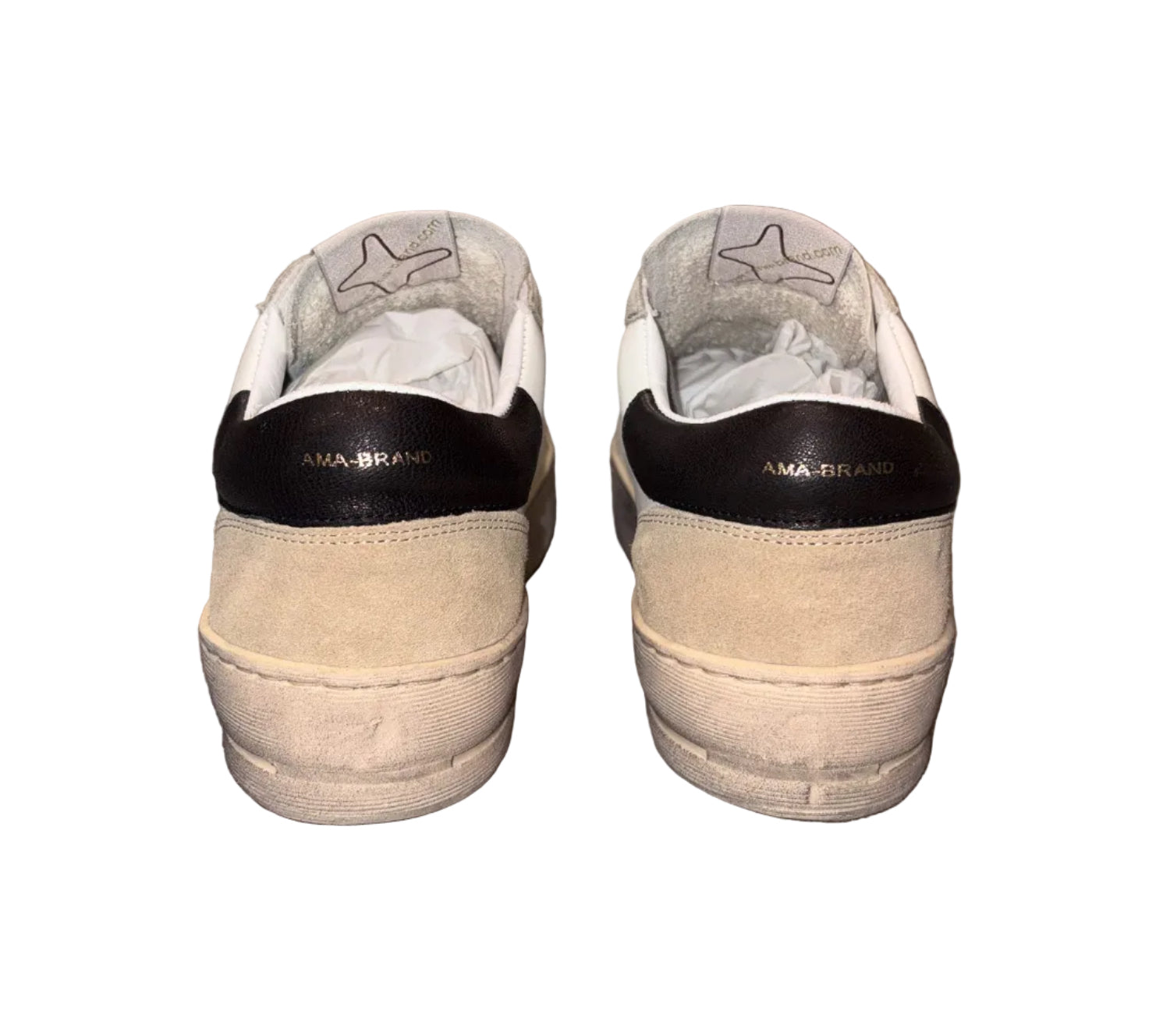 AMA BRAND - SNEAKER BEIGE/TIFFANY "SLAM" IN PELLE