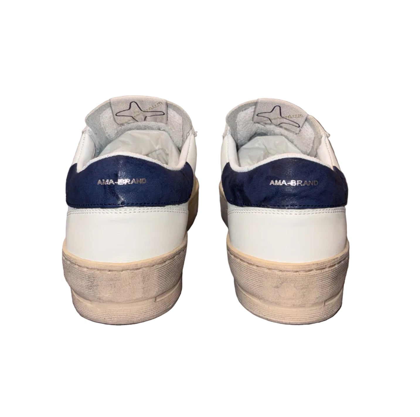 AMA BRAND - SNEAKER BLU "SLAM" IN PELLE