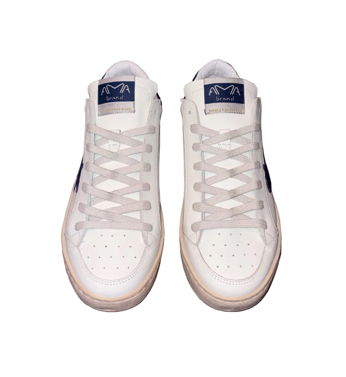 AMA BRAND - SNEAKER BLU "SLAM" IN PELLE