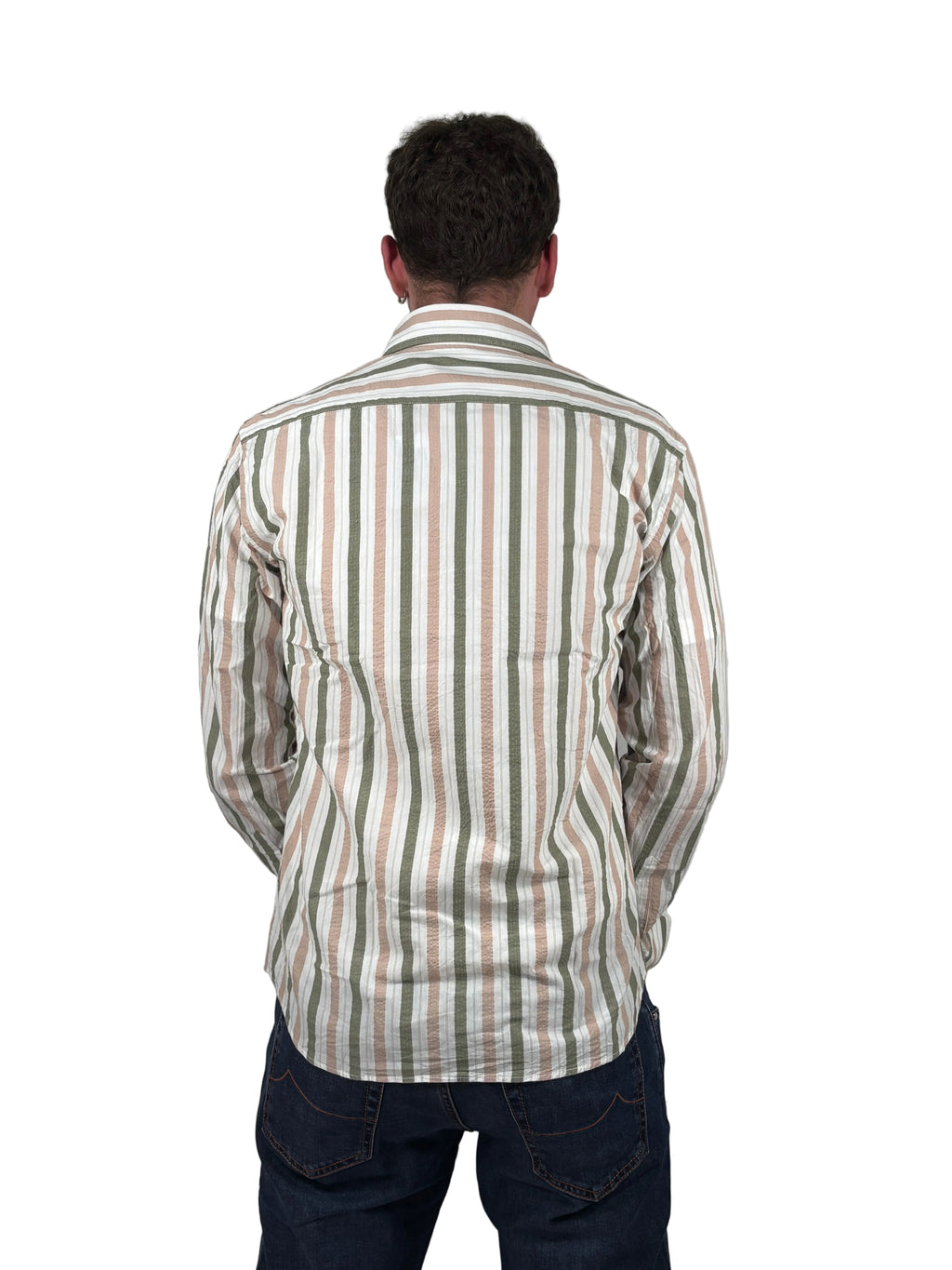 BROUBACK - CAMICIA IN COTONE A RIGHE SEERSUCKER