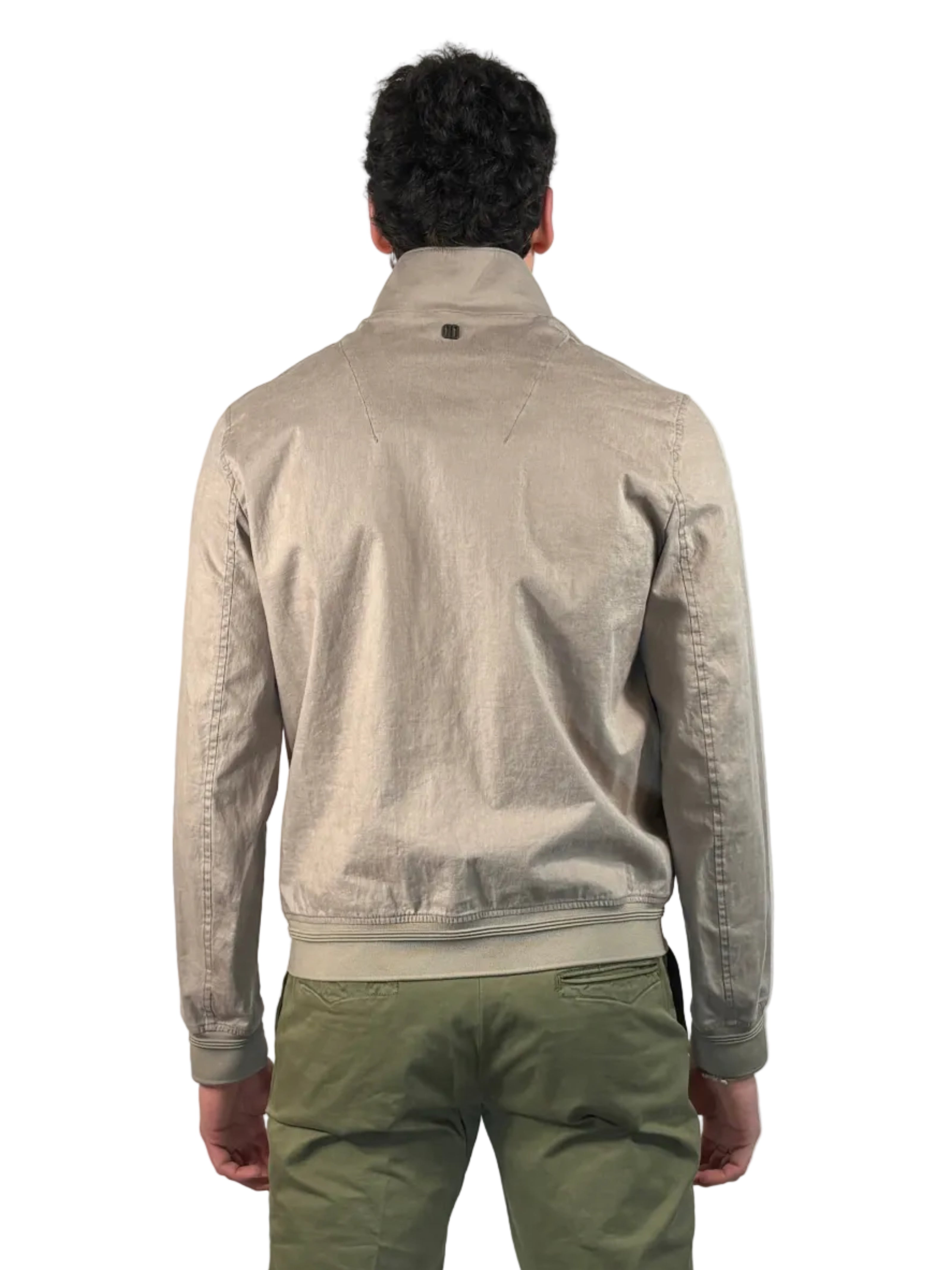 DUNO - GIACCA IN LINO CERATO