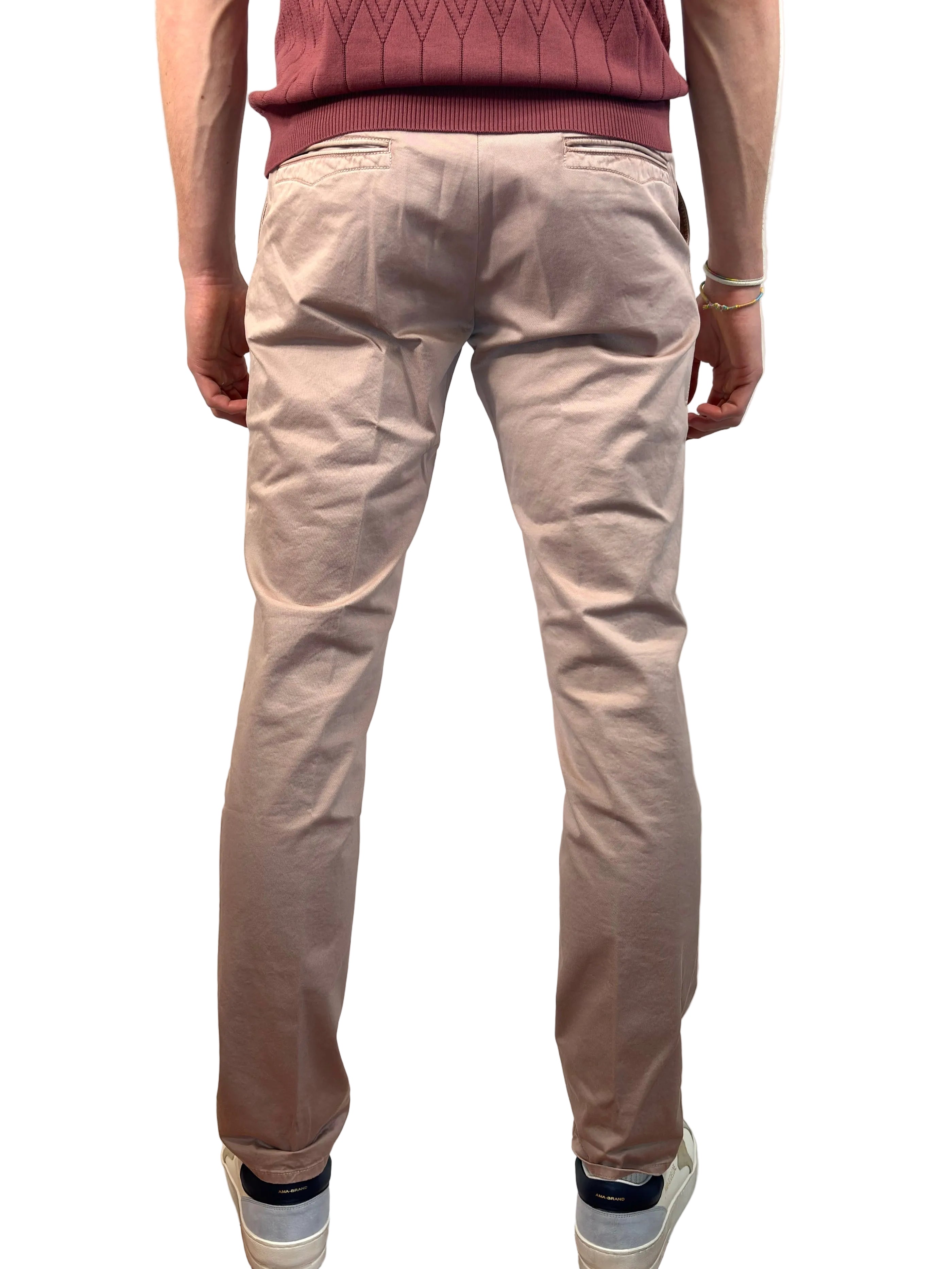 INCOTEX - PANTALONE SLIM FIT IN TRICOCHINO CIPRIA