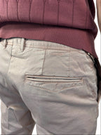 INCOTEX - PANTALONE SLIM FIT IN TRICOCHINO CIPRIA