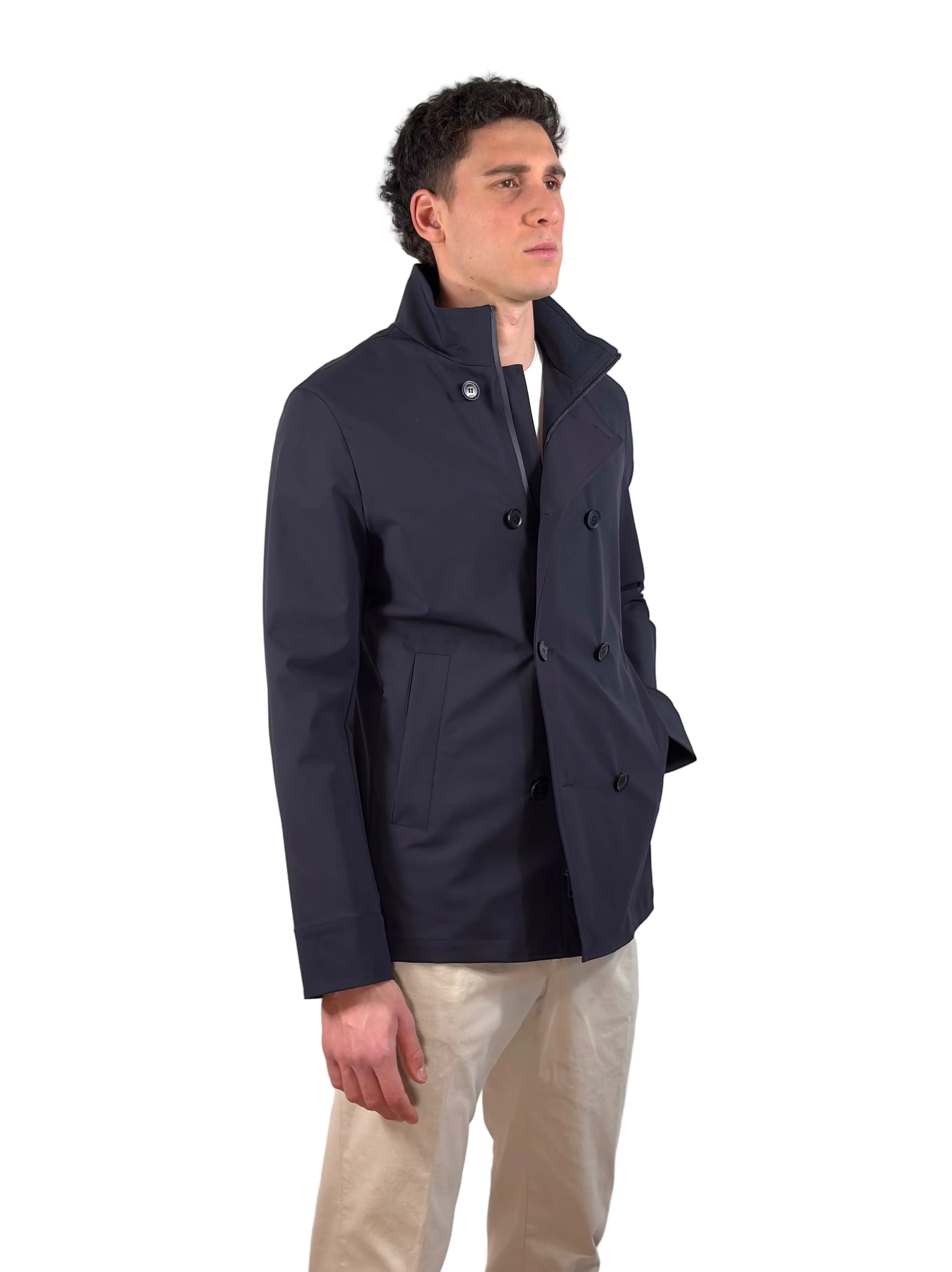 DUNO - PEACOAT IN TESSUTO TECNICO