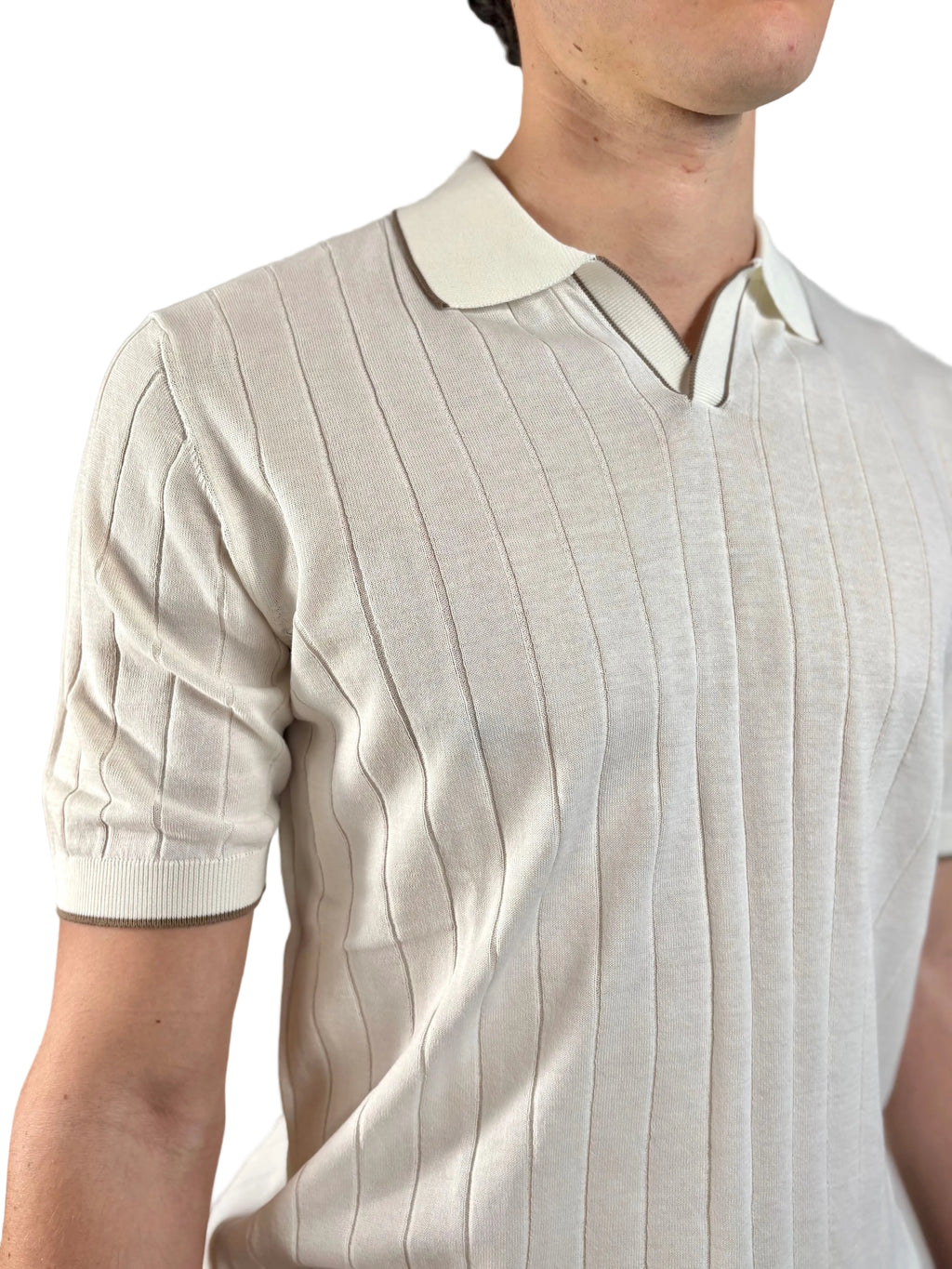 MASQ - POLO COLLETTO BOWLING CON SCARTO D'AGO
