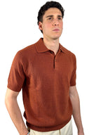 GRAN SASSO - POLO CON BOTTONI IN COTONE CASHMERE