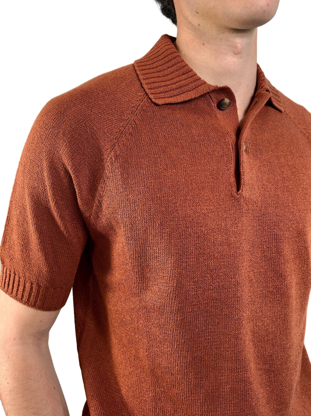 GRAN SASSO - POLO CON BOTTONI IN COTONE CASHMERE