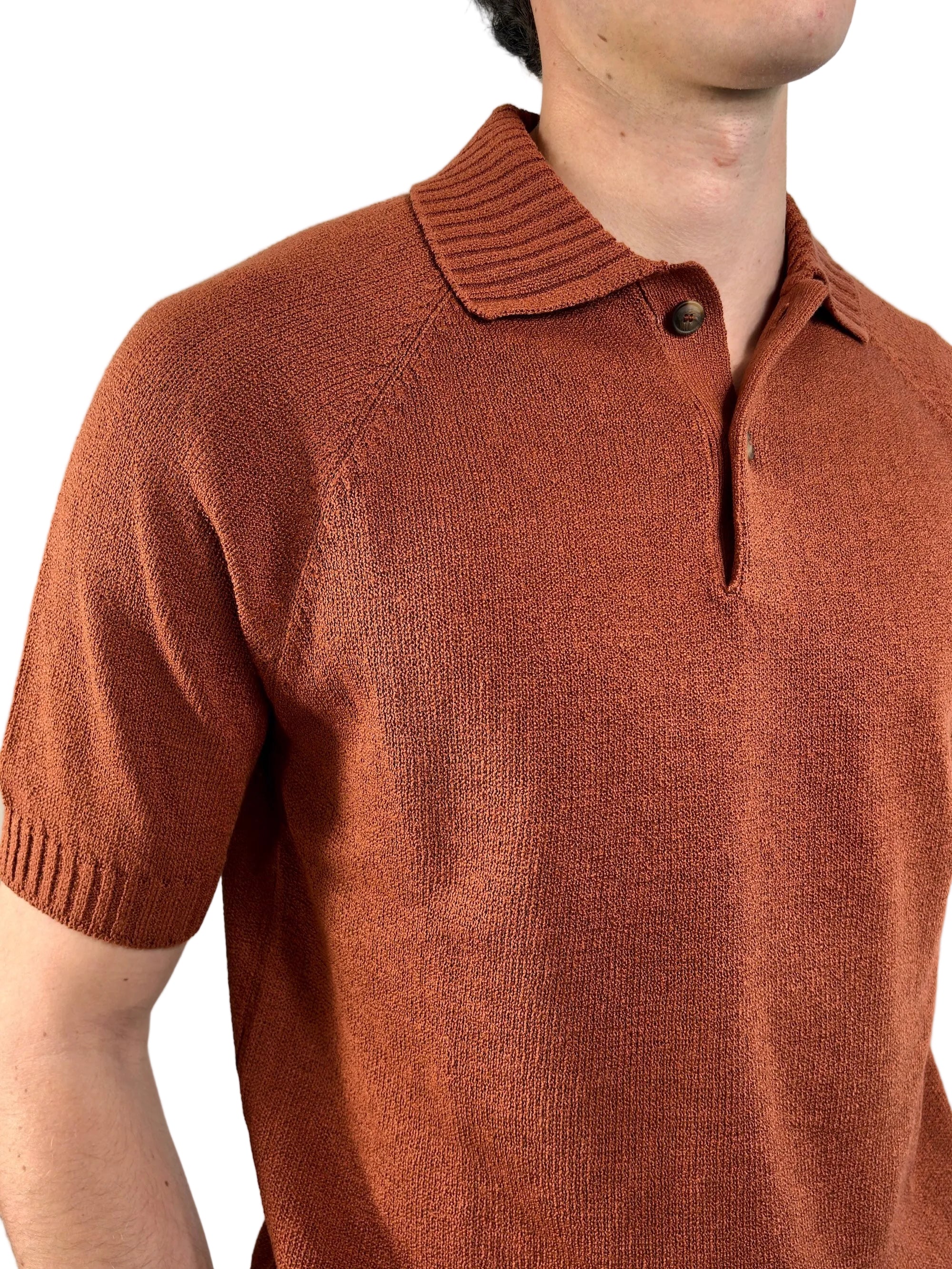 GRAN SASSO - POLO CON BOTTONI IN COTONE CASHMERE