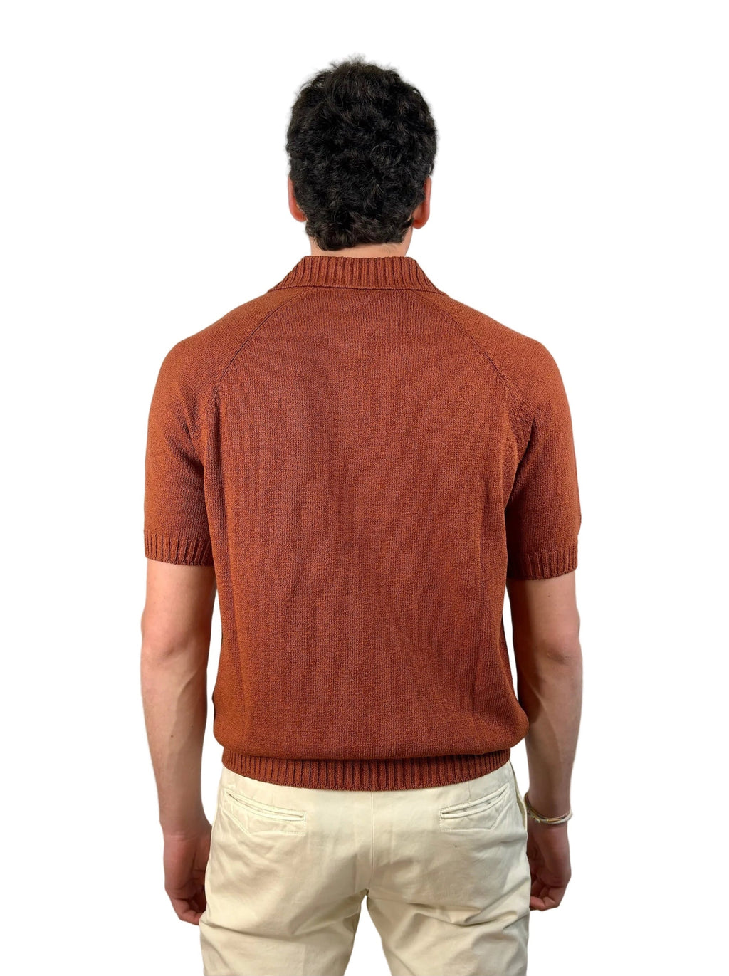 GRAN SASSO - POLO CON BOTTONI IN COTONE CASHMERE