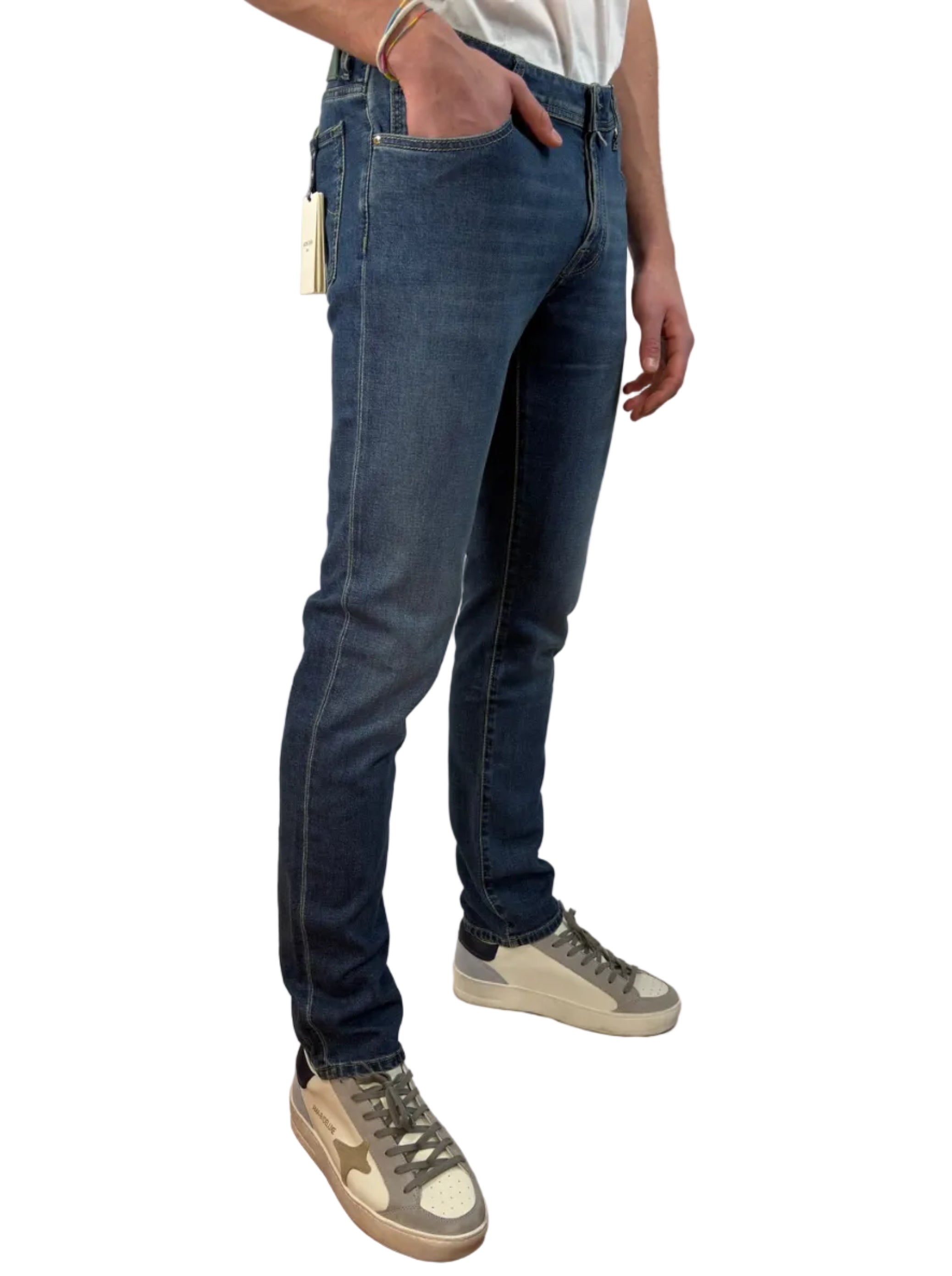 JACOB COHEN - JEANS 5 TASCHE NICK SLIM FIT BLU MEDIO
