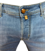 JACOB COHEN - JEANS 5 TASCHE NICK SUPER SLIM FIT AZZURRO