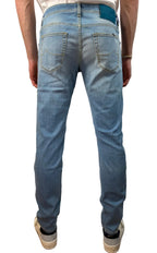 JACOB COHEN - JEANS 5 TASCHE NICK SUPER SLIM FIT AZZURRO