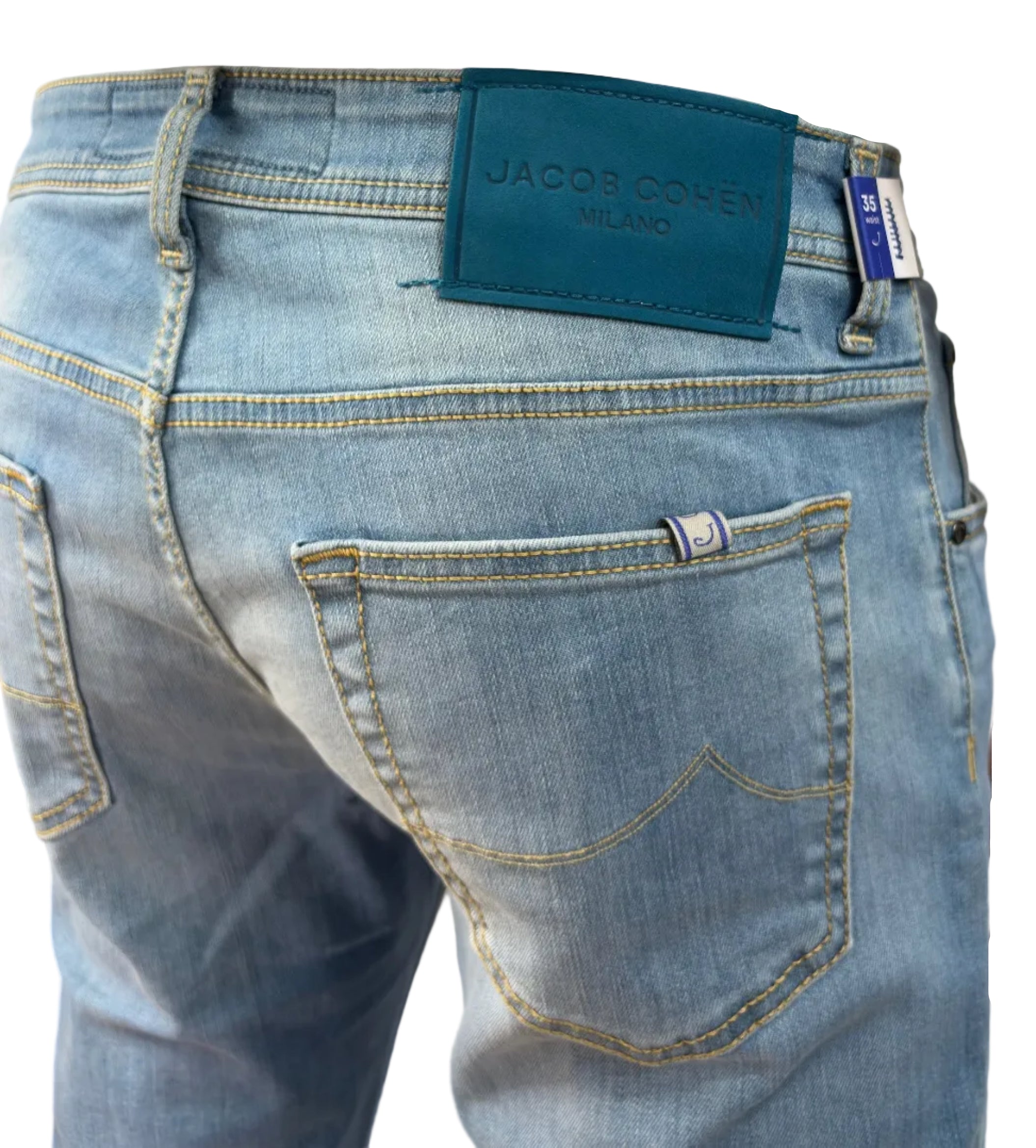 JACOB COHEN - JEANS 5 TASCHE NICK SUPER SLIM FIT AZZURRO
