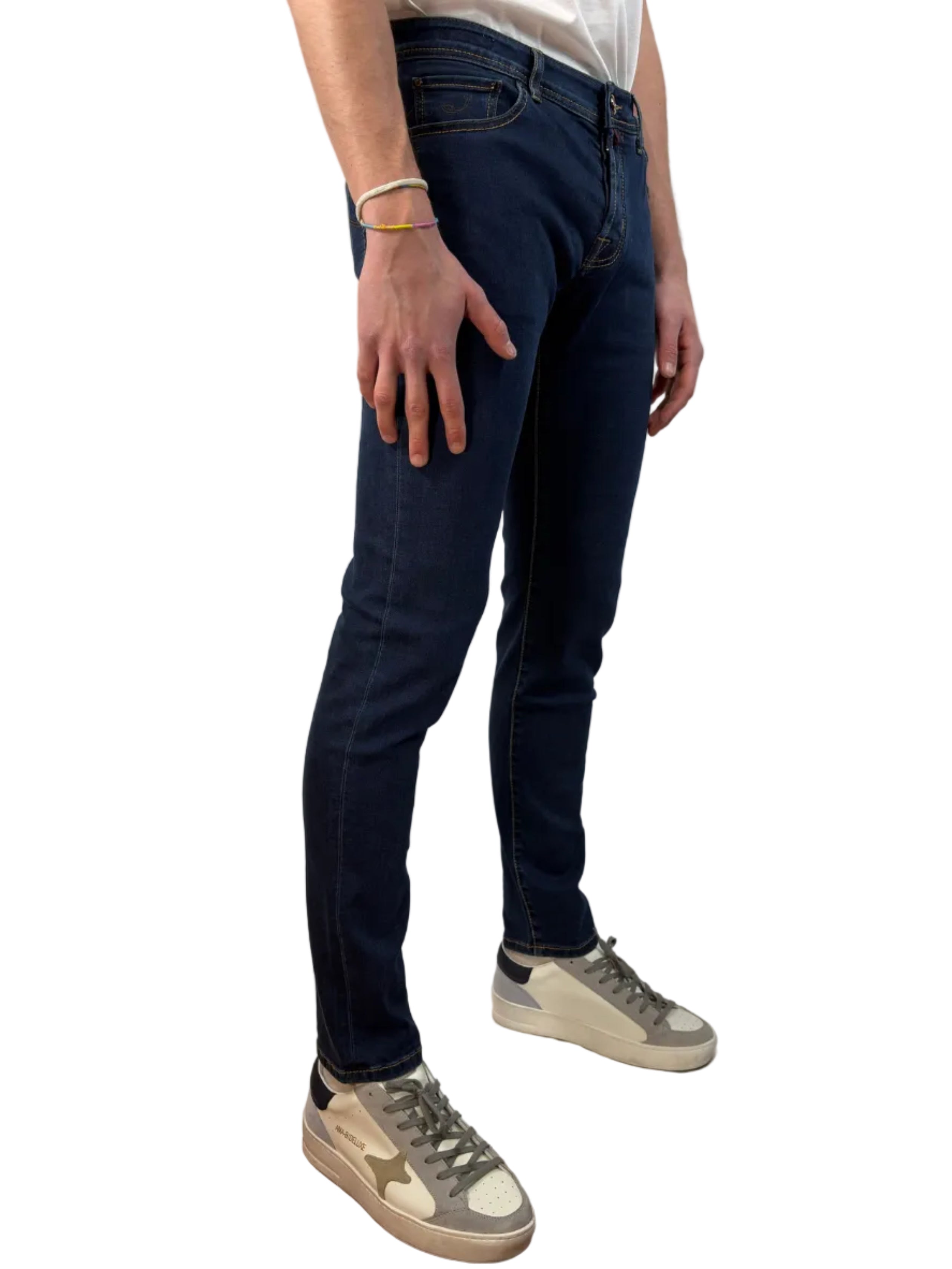 JACOB COHEN - JEANS 5 TASCHE NICK SUPER SLIM FIT BLU SCURO