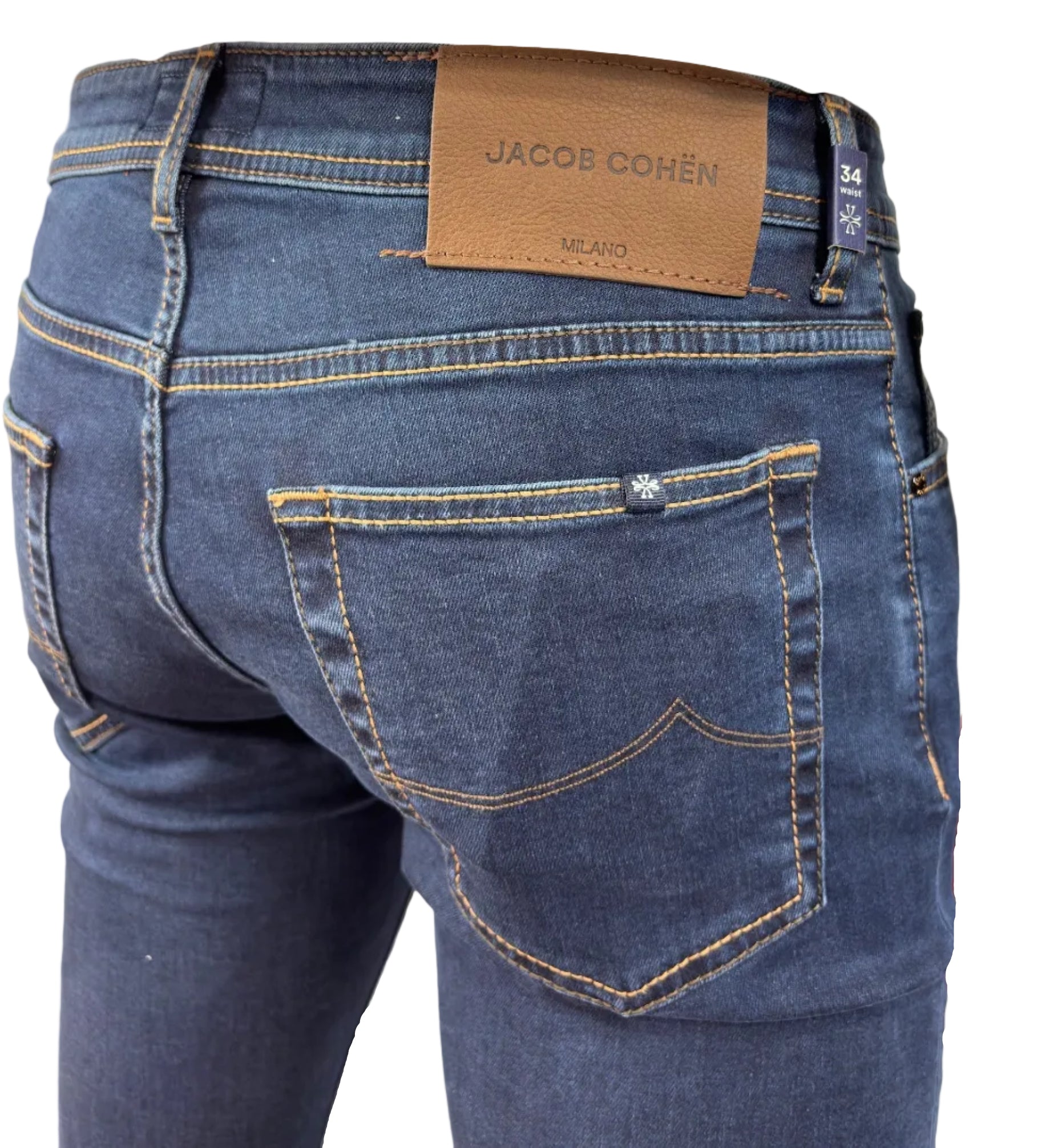 JACOB COHEN - JEANS 5 TASCHE NICK SUPER SLIM FIT BLU SCURO