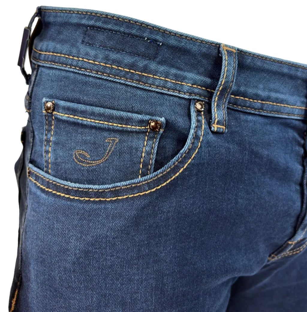 JACOB COHEN - JEANS 5 TASCHE NICK SUPER SLIM FIT BLU SCURO
