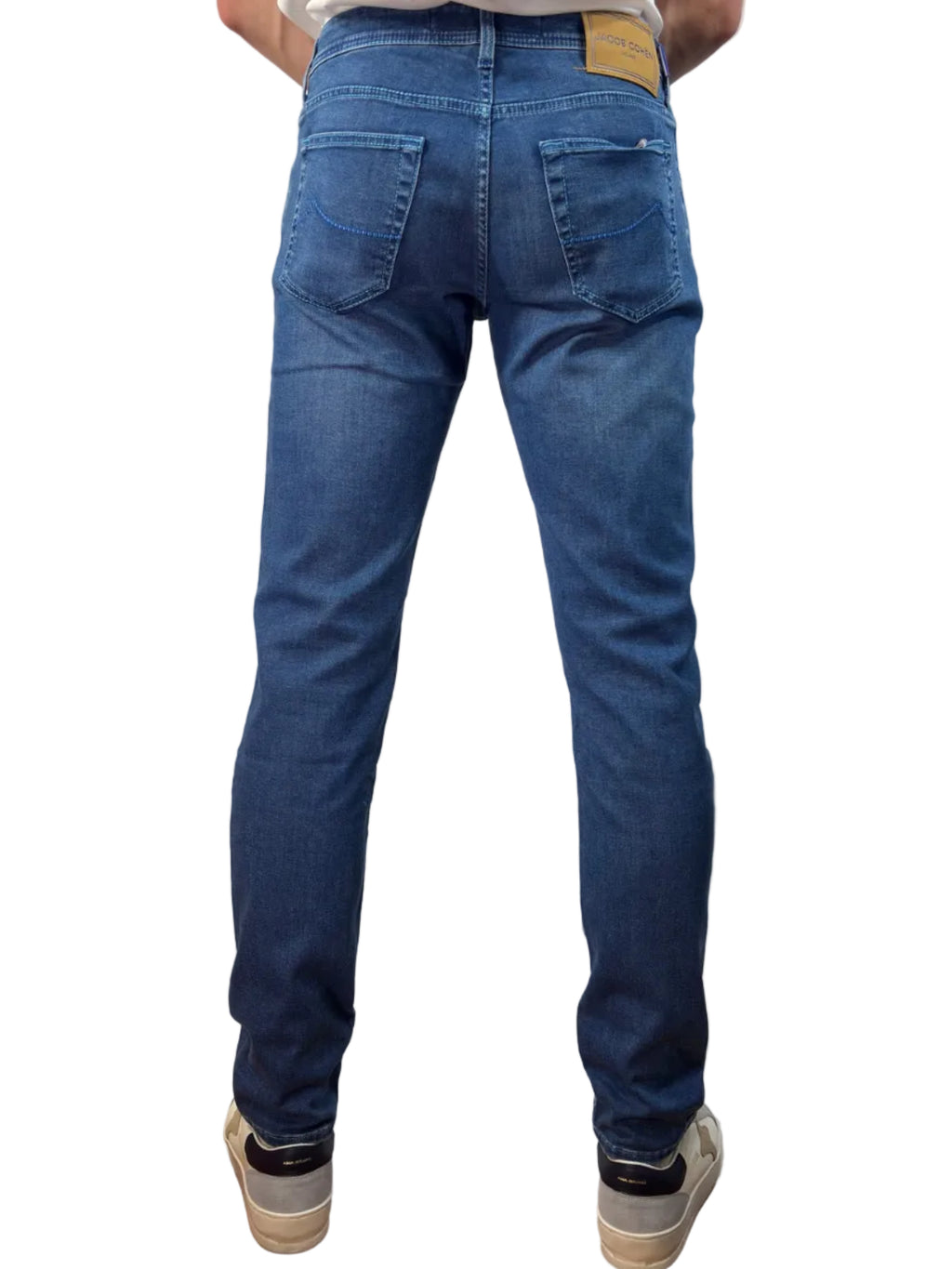 JACOB COHEN - JEANS 5 TASCHE NICK SUPER SLIM FIT BLU MEDIO
