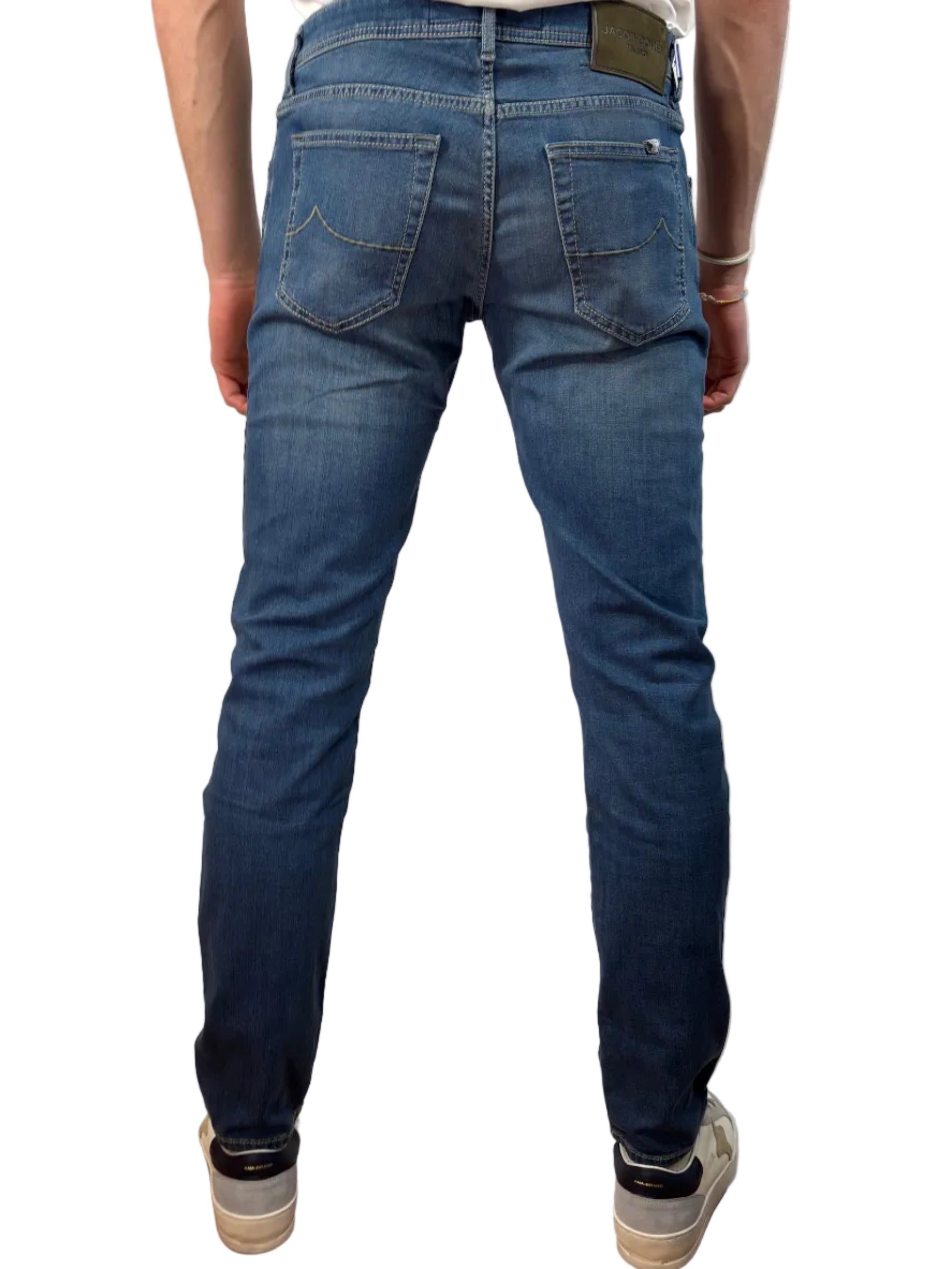 JACOB COHEN - JEANS 5 TASCHE NICK SUPER SLIM FIT BLU MEDIO