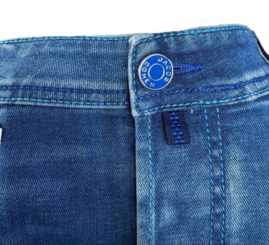 JACOB COHEN - JEANS 5 TASCHE NICK SUPER SLIM FIT BLU MEDIO