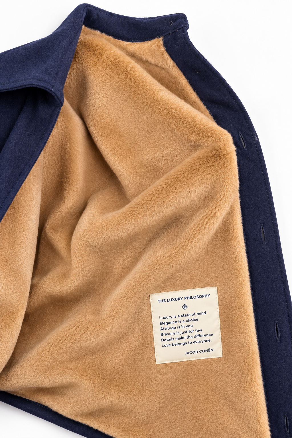 JACOB COHEN - Overshirt in flanella di lana "Vitale Barberis Canonico"