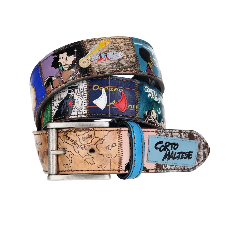 ARTIGIANATO ITALIANO - cintura artigianale "CORTO MALTESE"
