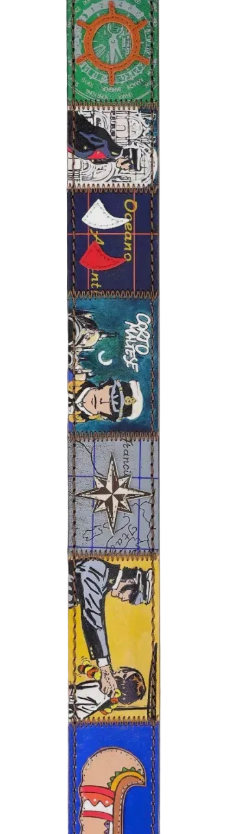 ARTIGIANATO ITALIANO - cintura artigianale "CORTO MALTESE"