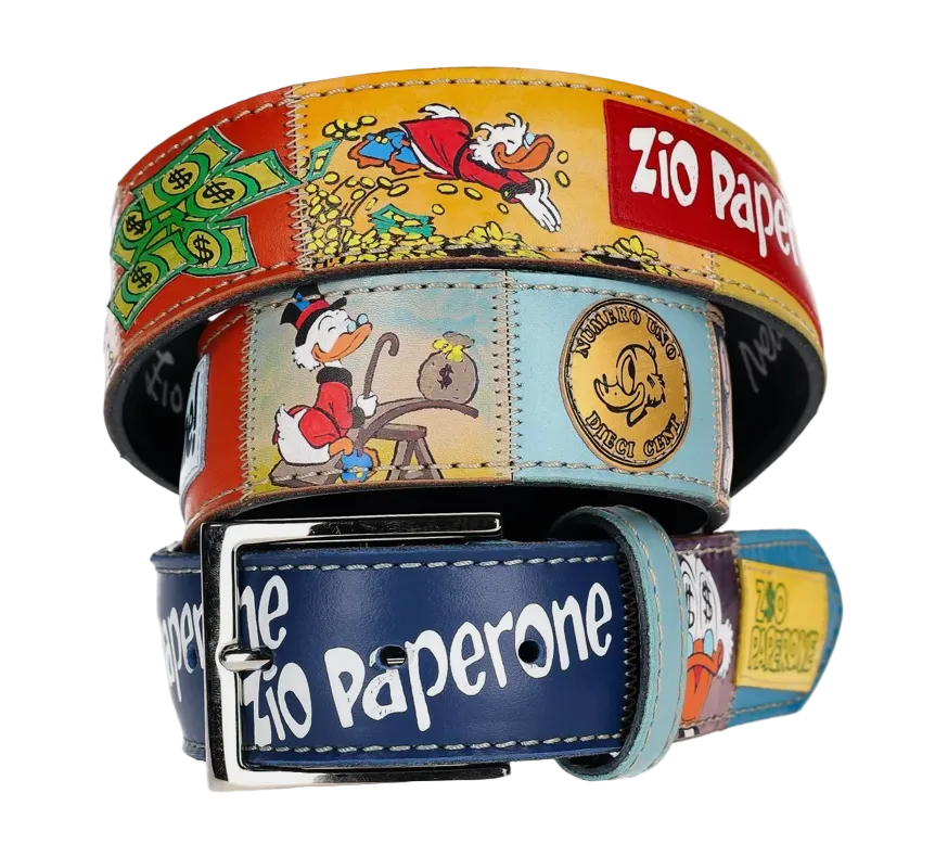 ARTIGIANATO ITALIANO - cintura artigianale "ZIO PAPERONE"