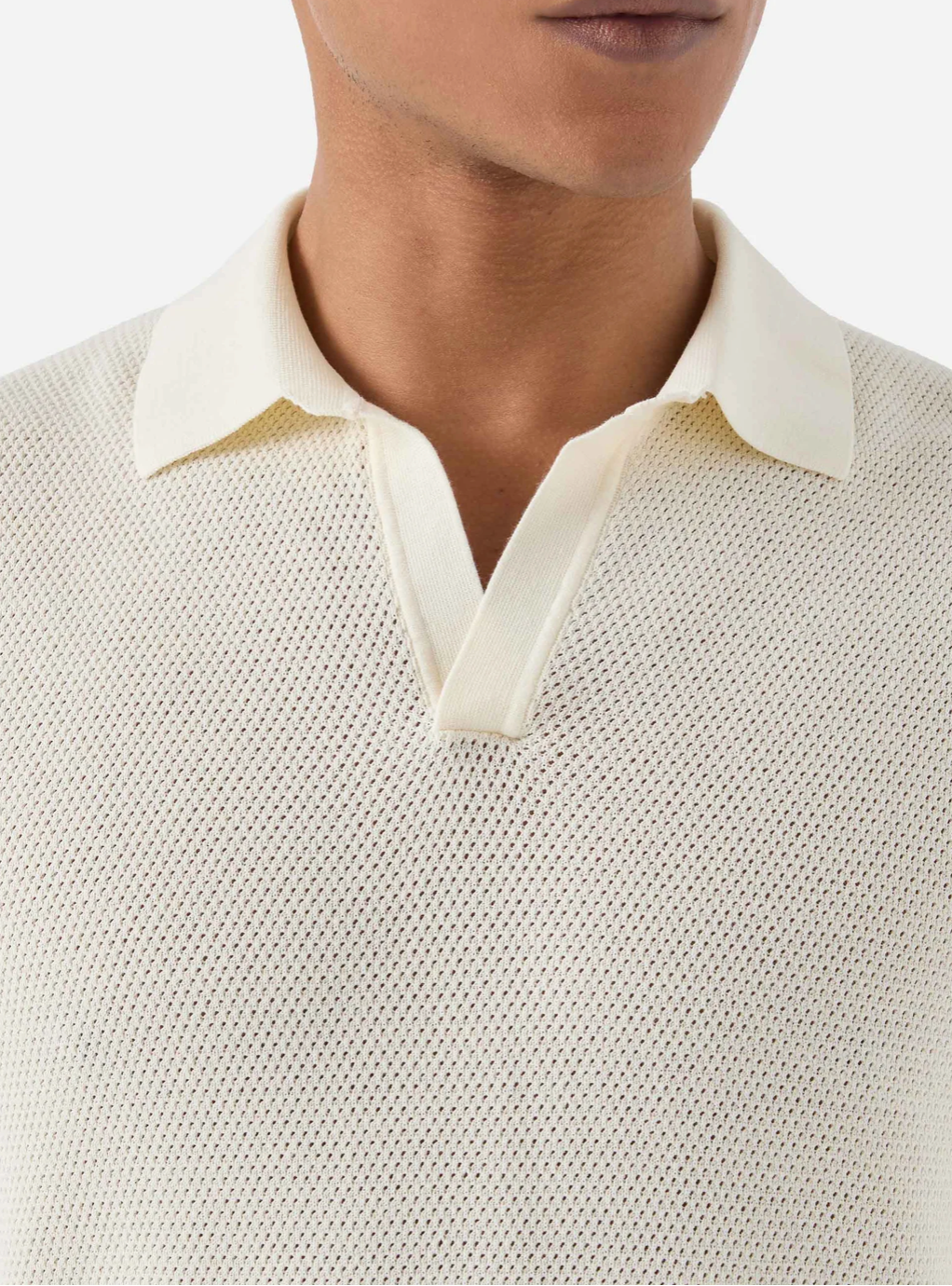 MC2 SAINT BARTH - POLO SLOAN MESH IN COTONE