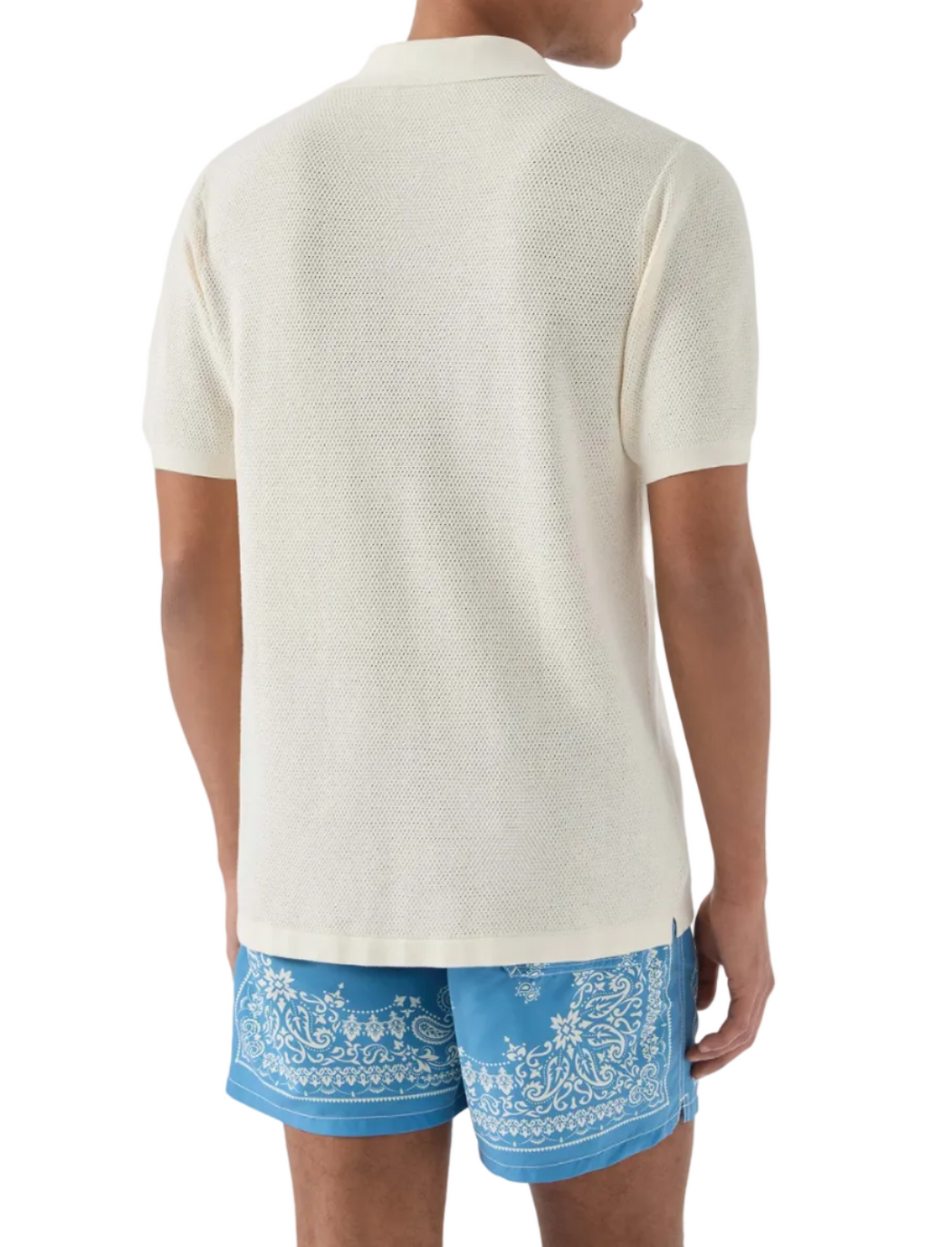 MC2 SAINT BARTH - POLO SLOAN MESH IN COTONE