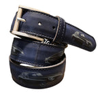 ARTIGIANATO ITALIANO cintura artigianale "SILHOUETTE JAGUAR"