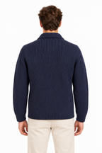 GRAN SASSO - Giacca in maglia "Sartorial" con tasche in 100% lana vergine