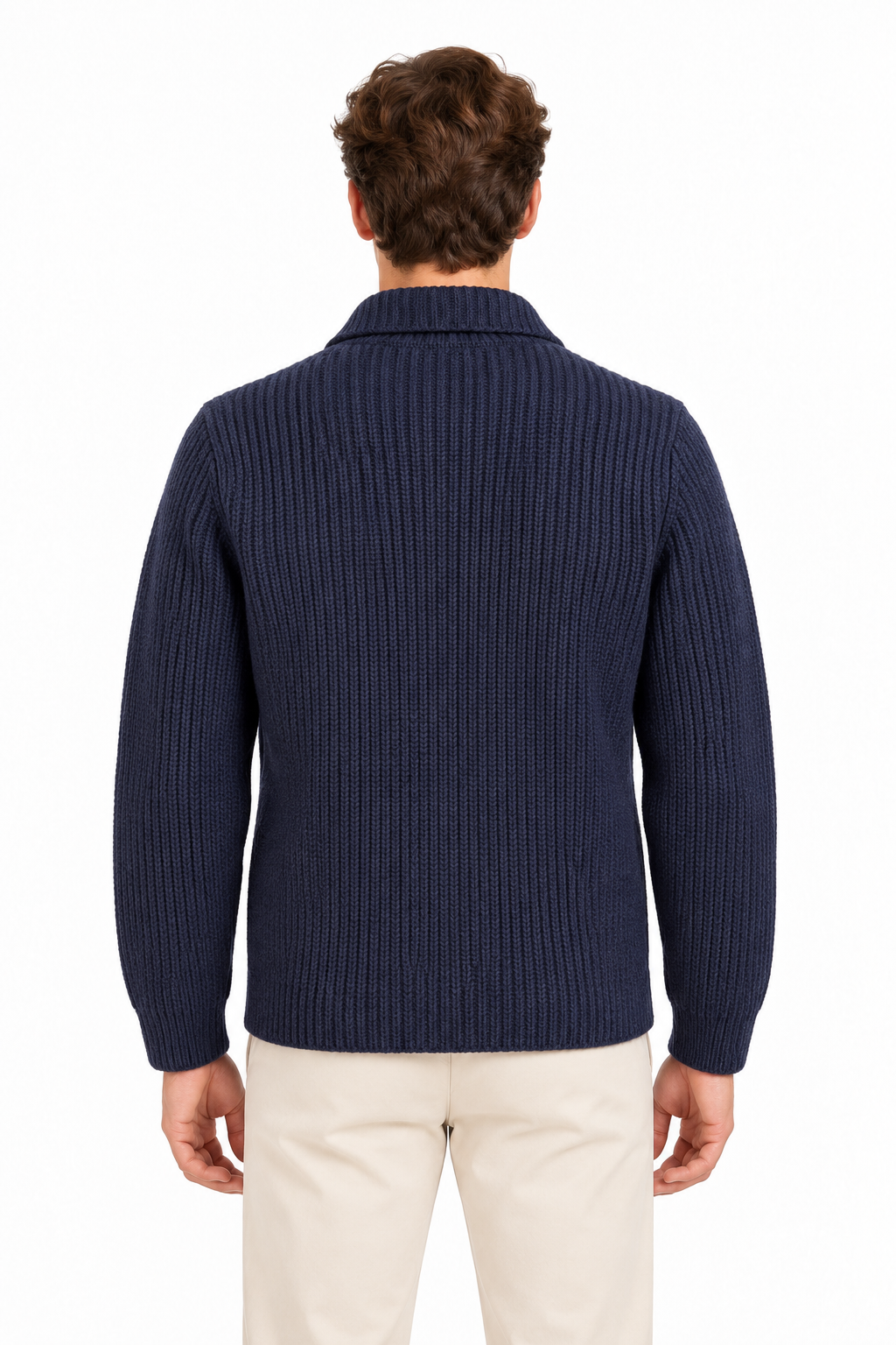 GRAN SASSO - Giacca in maglia "Sartorial" con tasche in 100% lana vergine