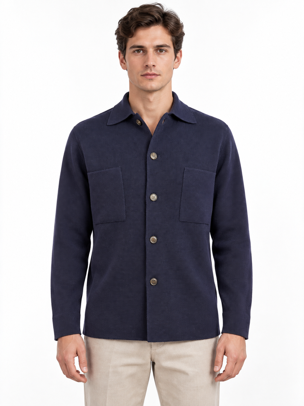 FILIPPO DE LAURENTIIS - Field jacket in 100% pura lana merino