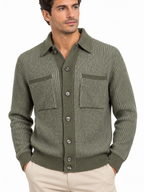 FILIPPO DE LAURENTIIS - Camicia "overshirt" con costa inglese in "cashmerino"